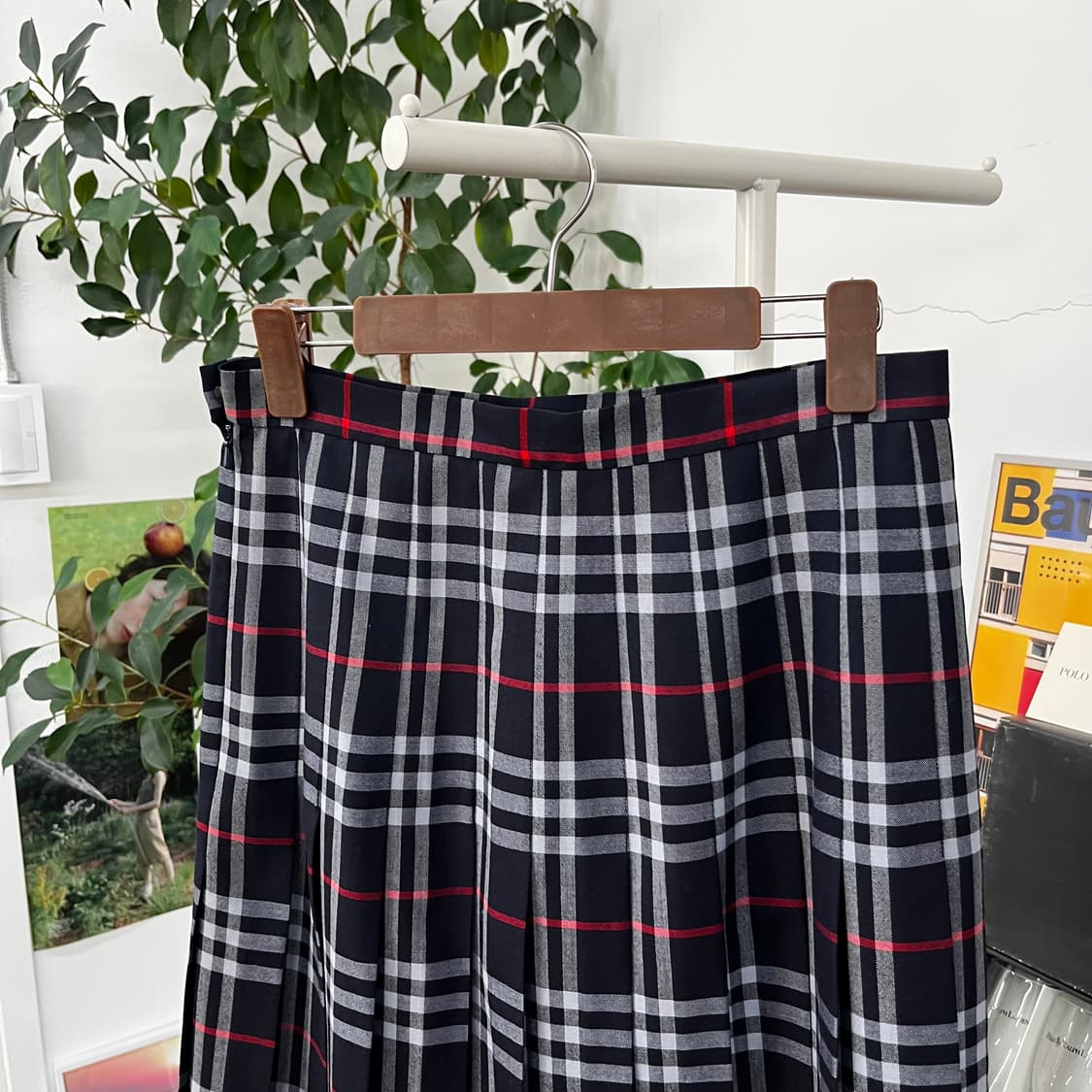 버버리 플리츠 스커트 38 상품이미지2