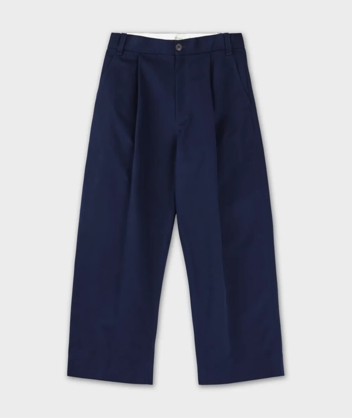 스튜디오 니콜슨 소르테 코튼 와이드 팬츠 네이비 (M) 상품이미지1