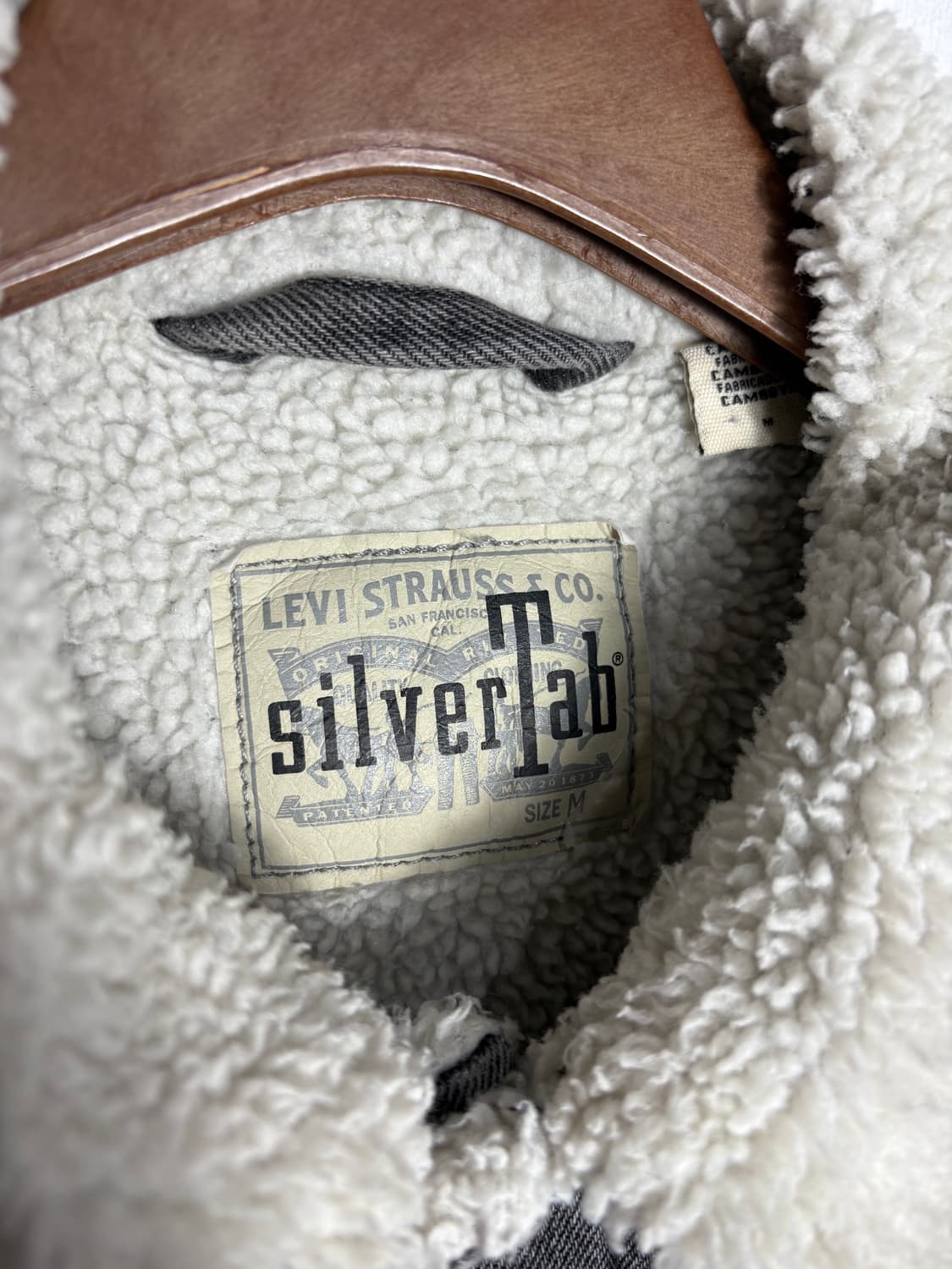 Levis 리바이스 실버택 시어링 카라 그레이 데님 자켓 상품이미지3