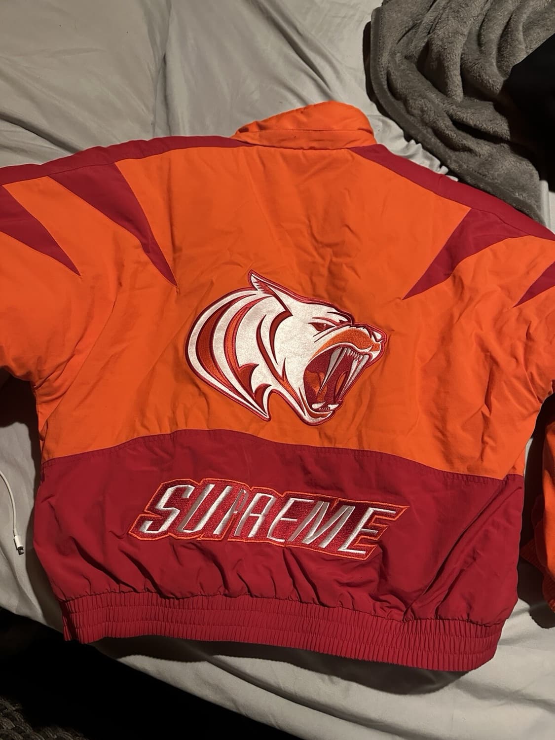 슈프림 타이거 레이싱 자켓 오렌지 상품이미지1