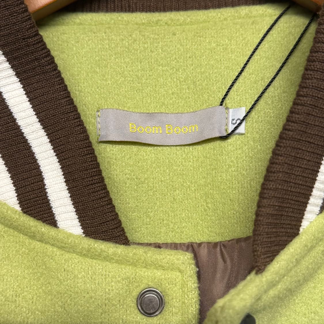 patch detail leather bomber jacket 상품이미지5