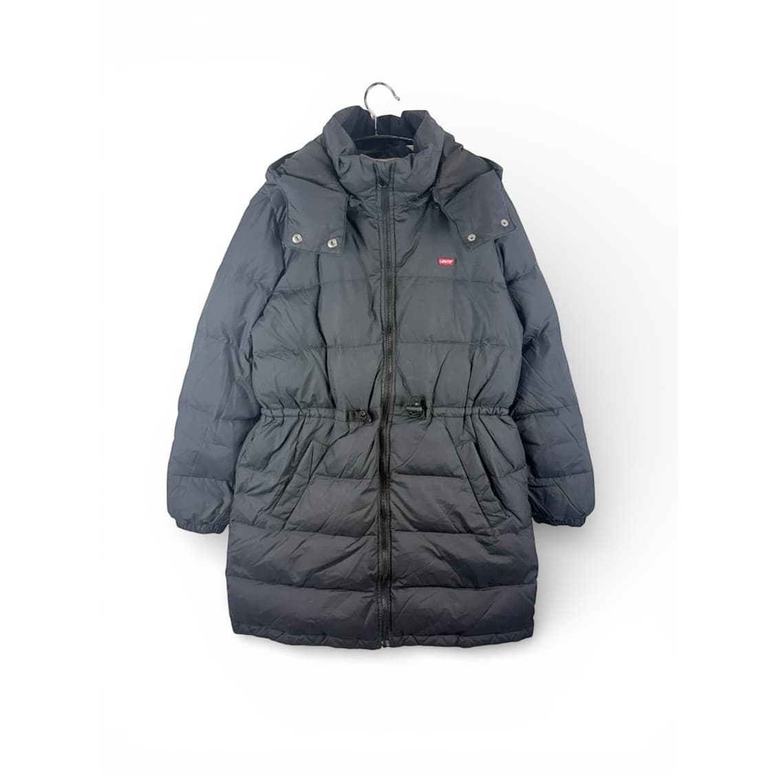 (M) 리바이스 우먼스 덕다운 롱 패딩 블랙 상품이미지1