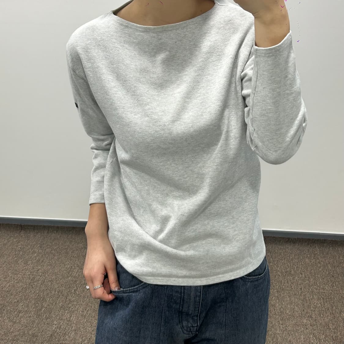 Saint james 사이드 포인트 멜란지 맨투맨 상품이미지2