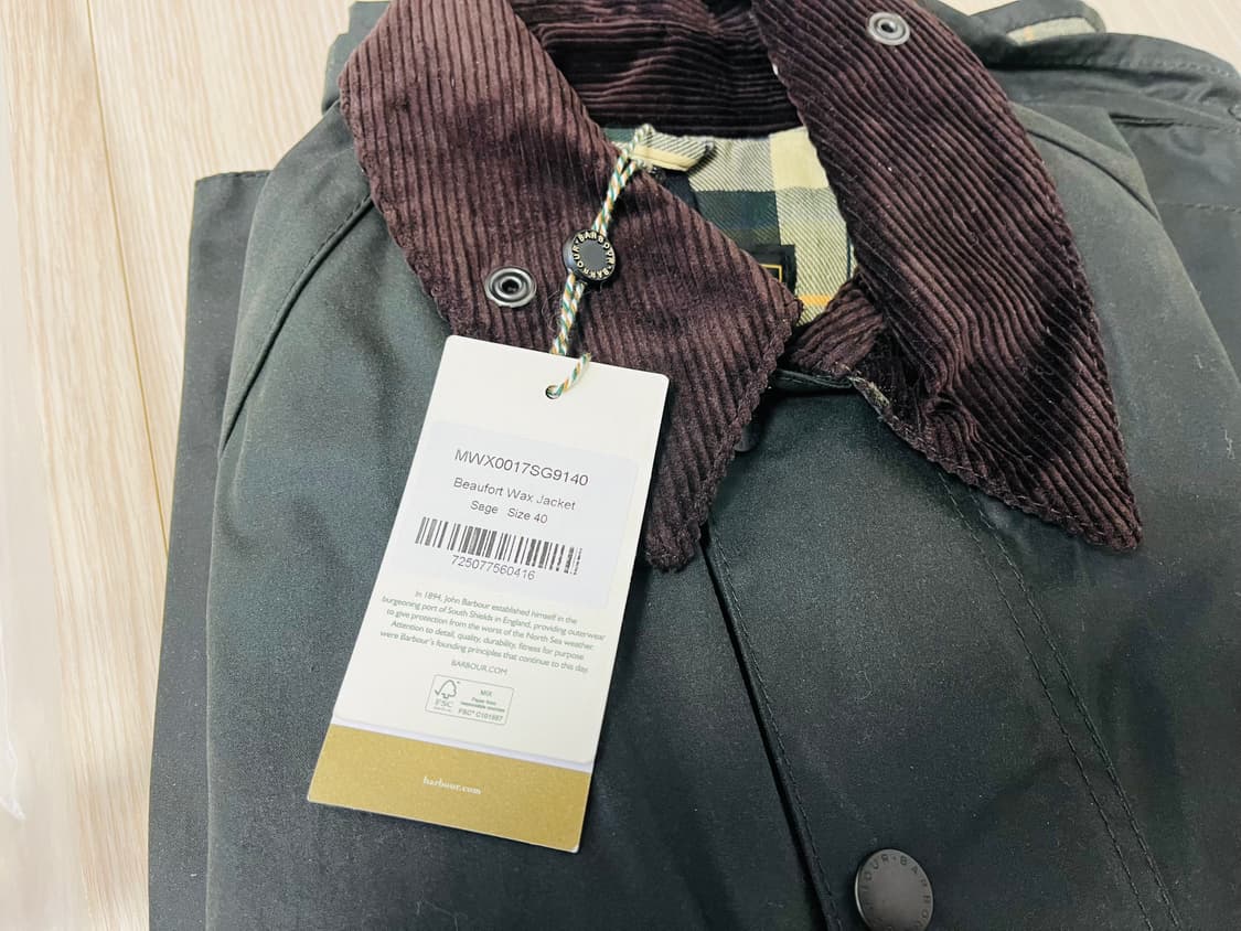 바버 뷰포트 40사이즈 세이지 새제품 상품이미지2