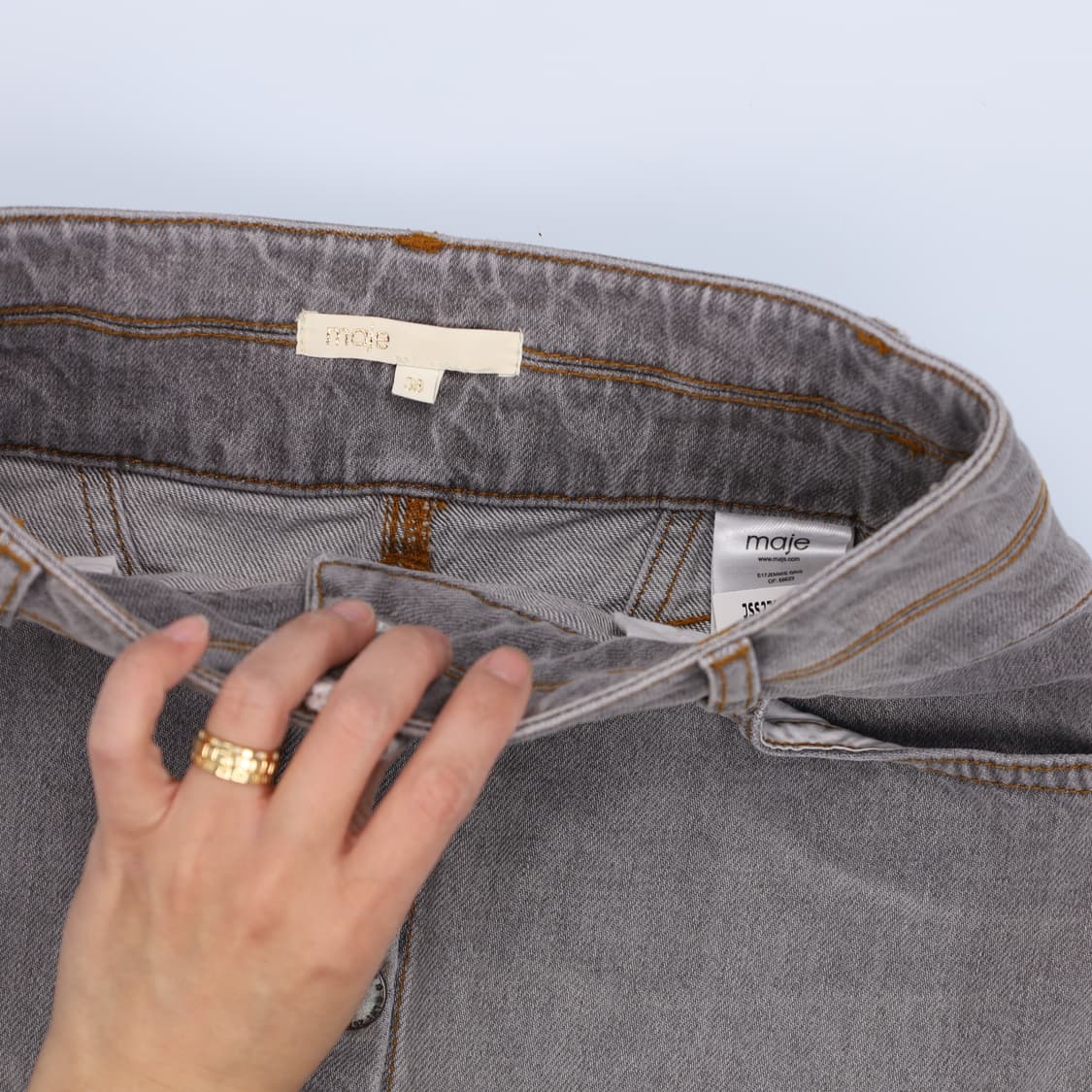 38 마쥬 그레이청 데님 스커트 0406H1 상품이미지3