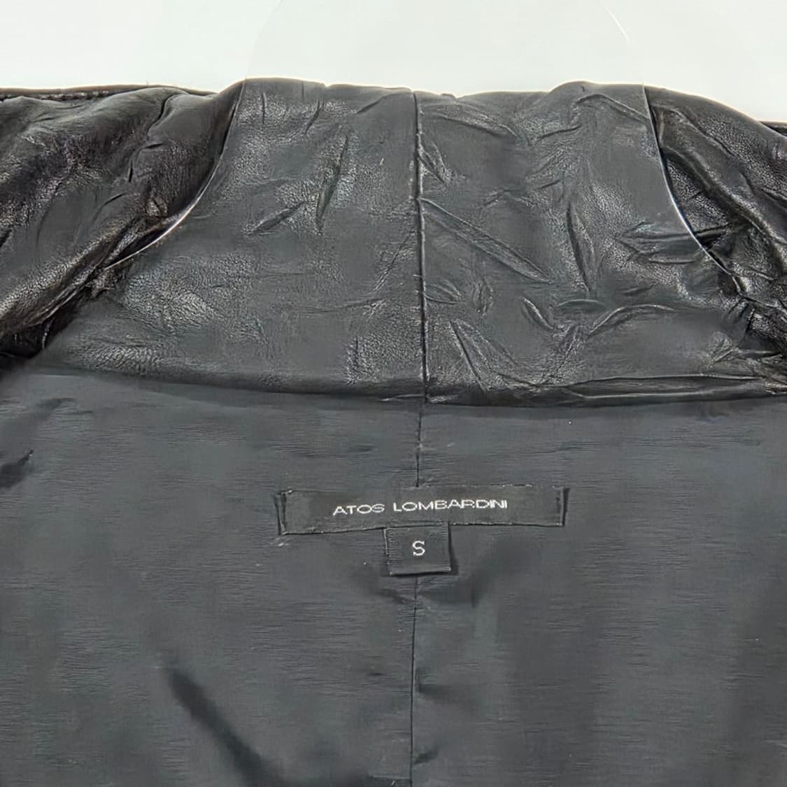 ATOS LOMBARDINI 빈티지 크링클 레더 멀티 포켓 자켓 S 상품이미지6