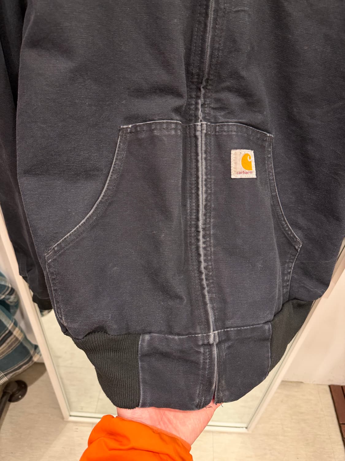Carhartt 칼하트 덕 액티브 써멀 페이딩 후드 워크 자켓 (USA) 상품이미지7