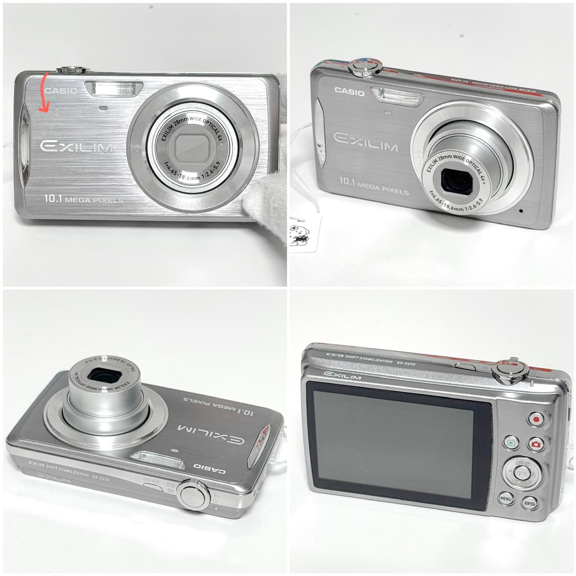 카시오 엑슬림 Z270 실버 빈티지디카 상품이미지4