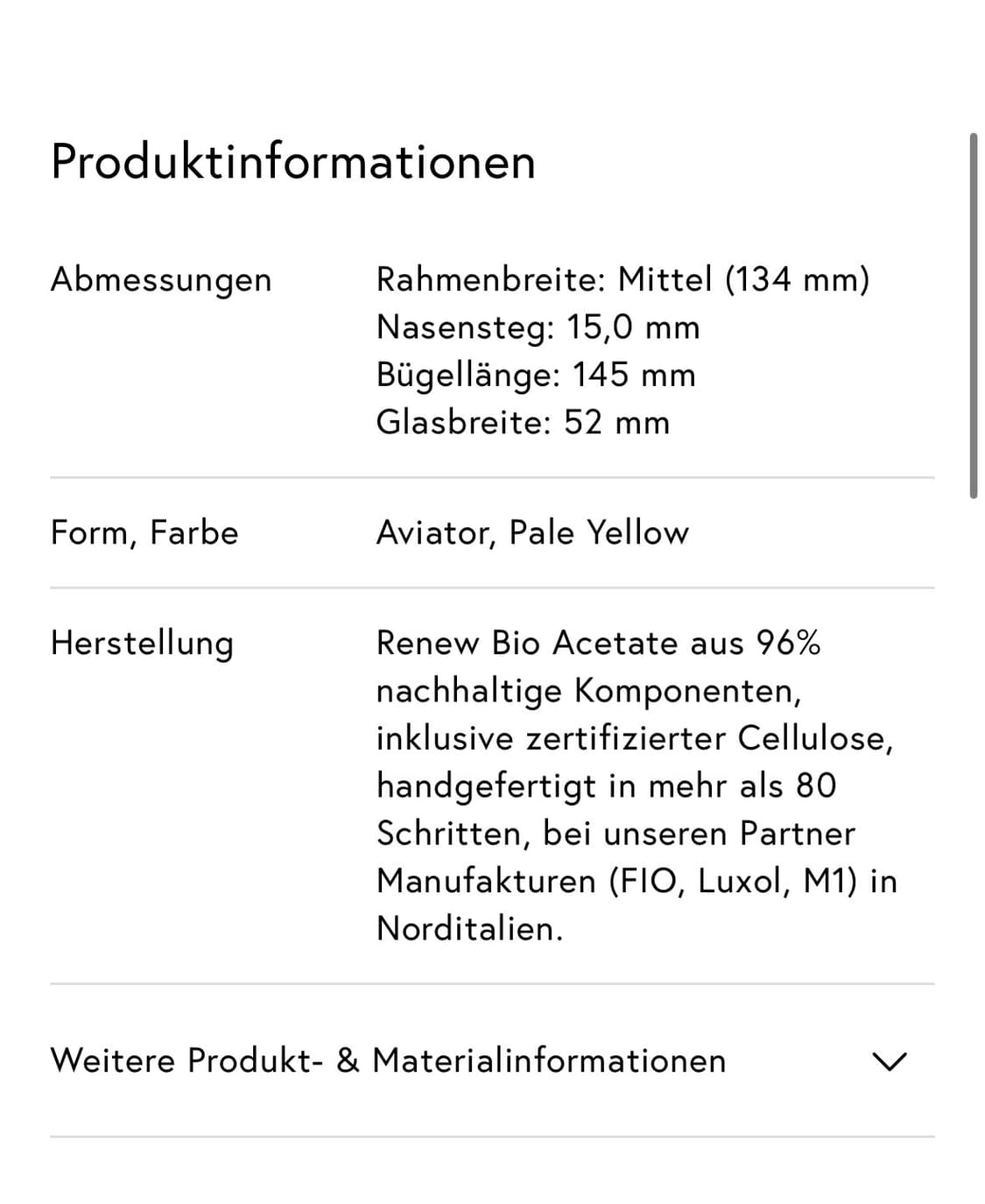 뷰아이웨어 THE CHARLIE in pale yellow 상품이미지10