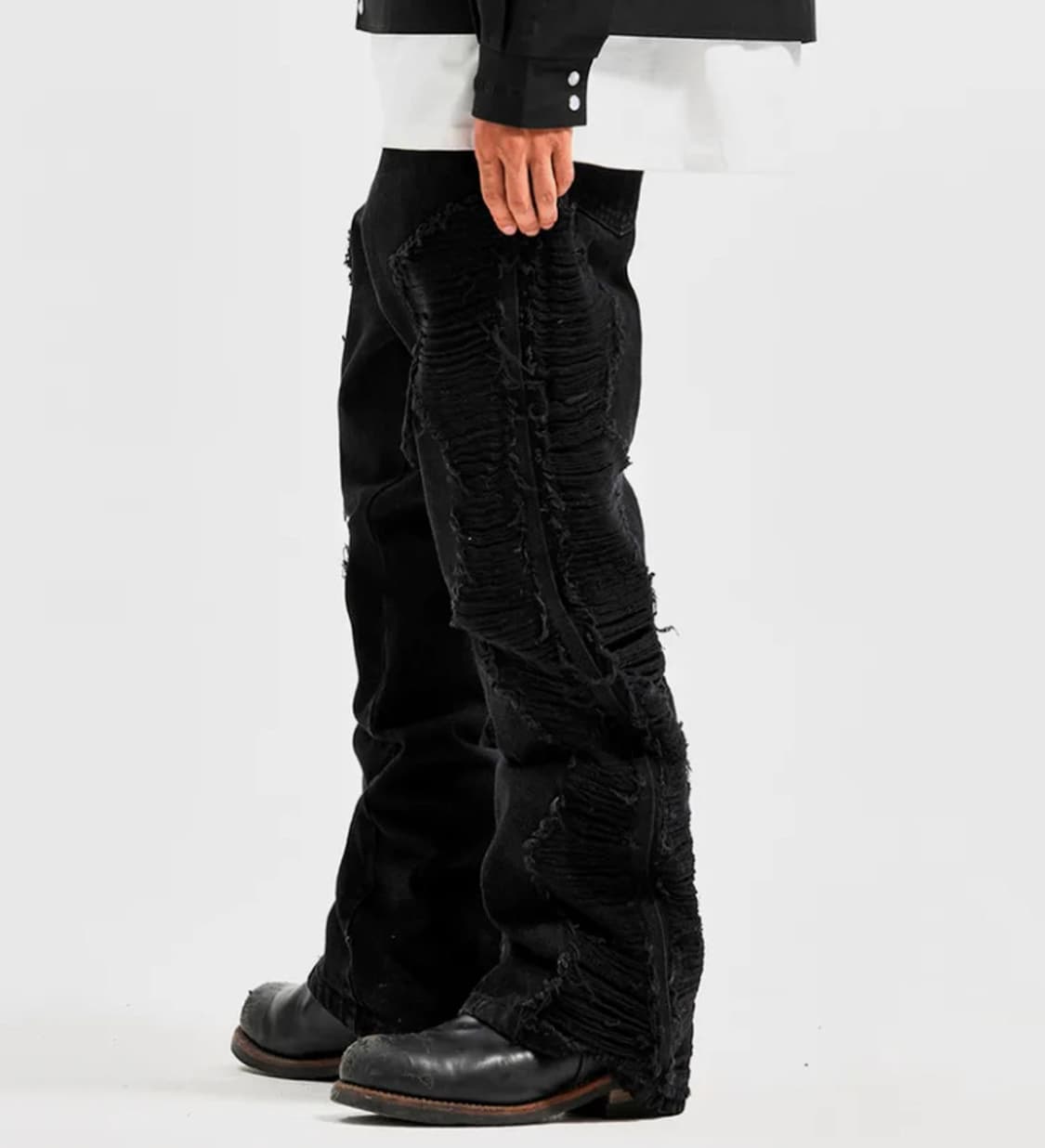 (구해요) 엑스트라오디너리 부츠컷 데미지 팬츠 상품이미지1