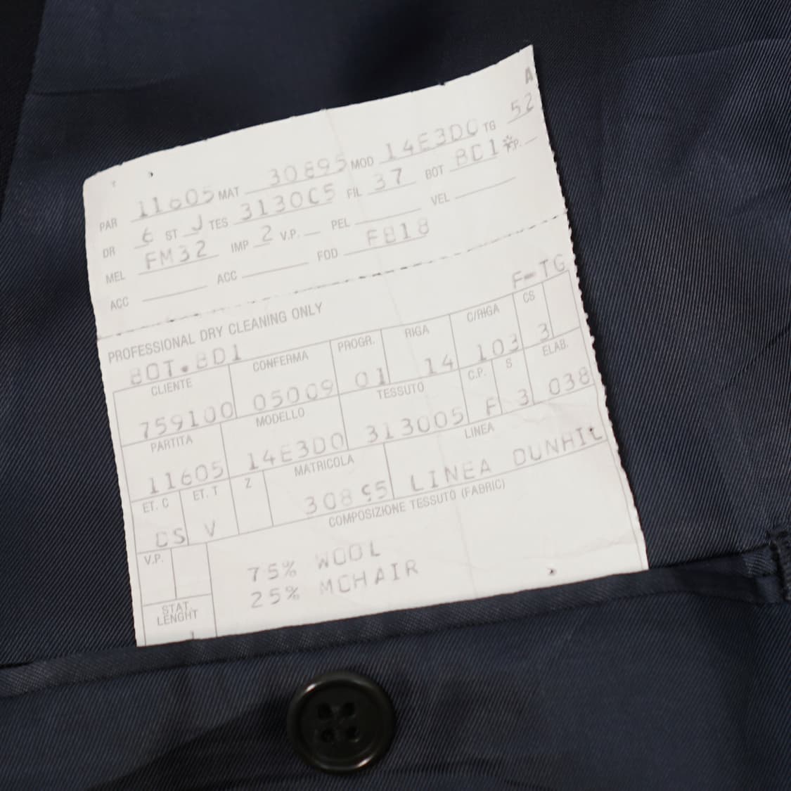 던힐 로고 버튼 더블자켓 상품이미지8