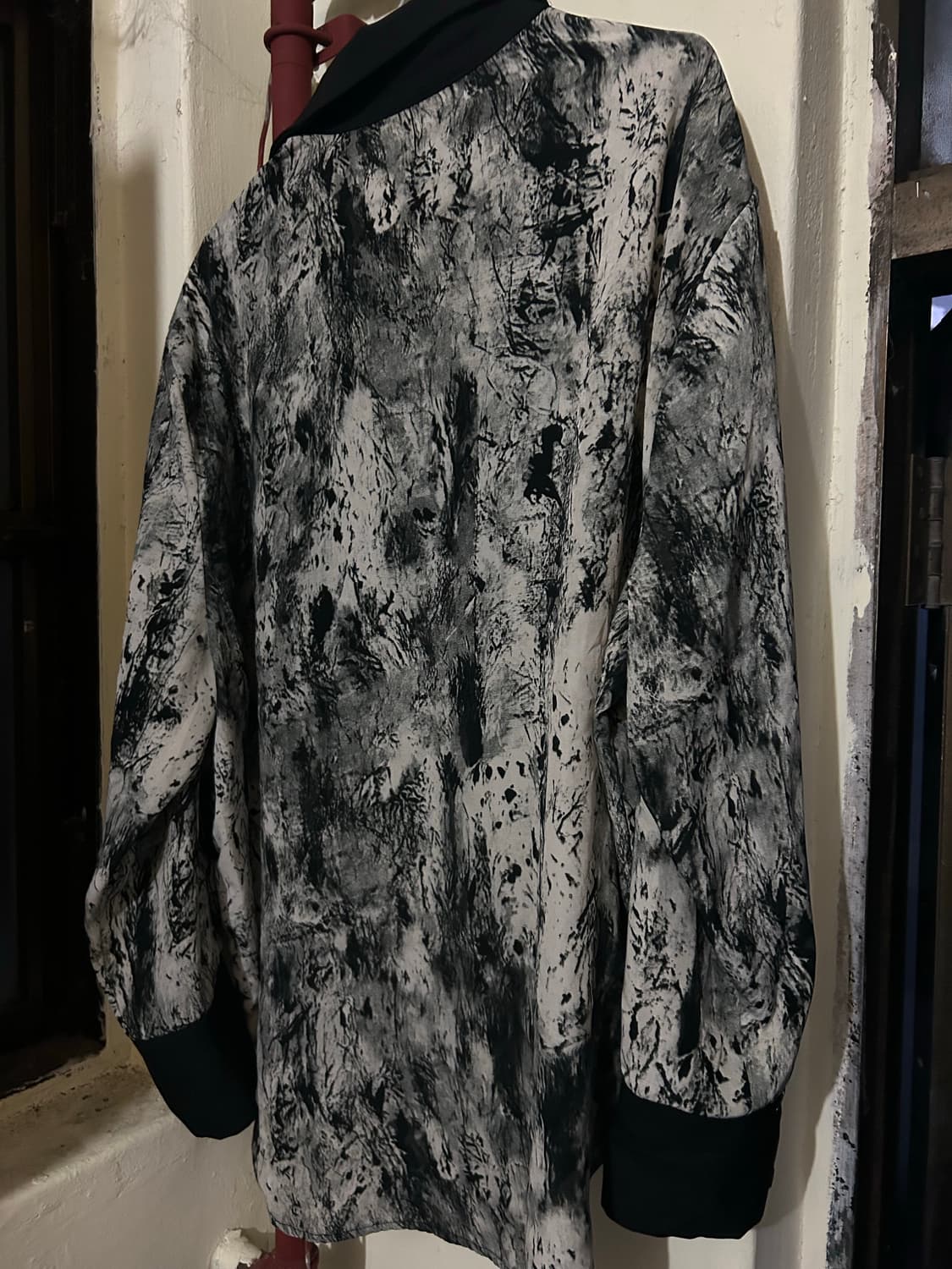 2000s JPN 락시크 디테일 블랙 셔츠 상품이미지5