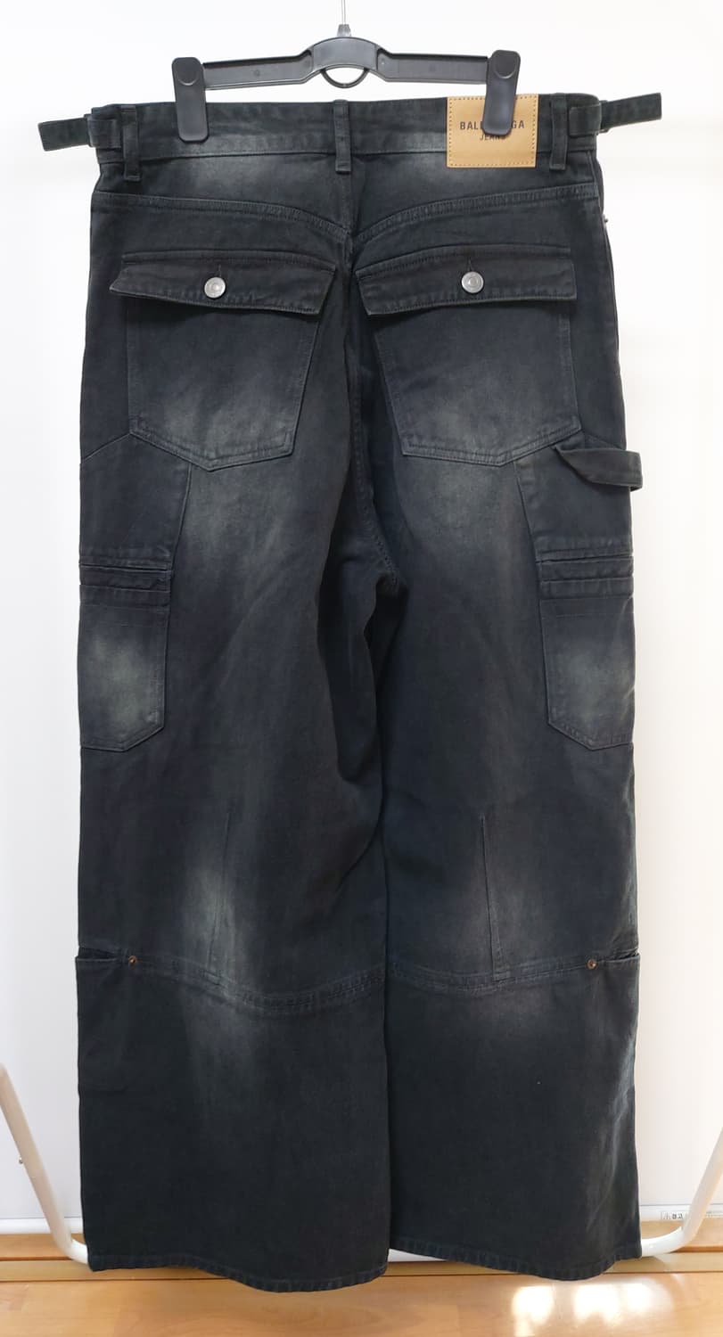 발렌시아가 카고 팬츠 페이드 블랙 (M)30~31 상품이미지2