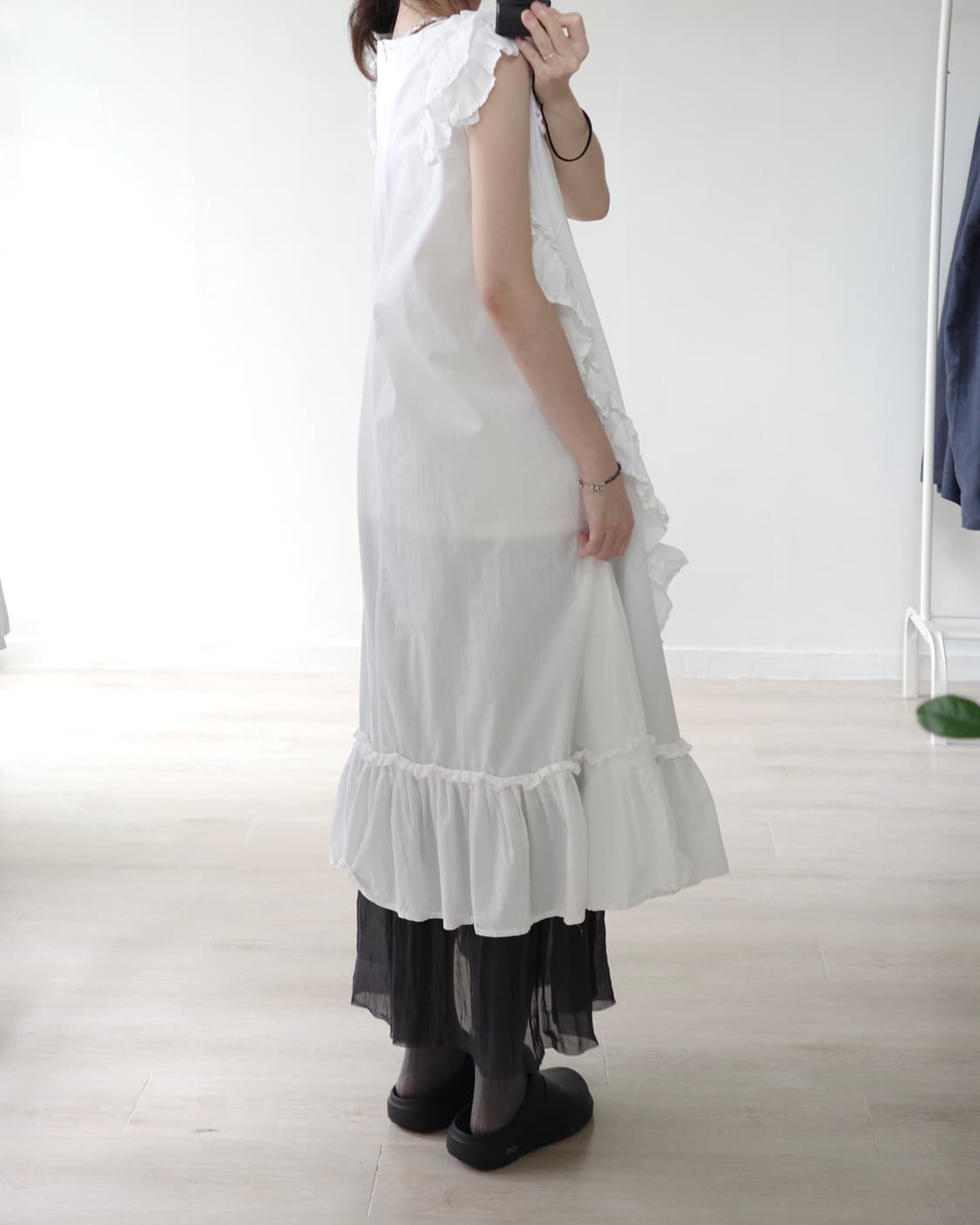 Pure white ruffle blouse 상품이미지5