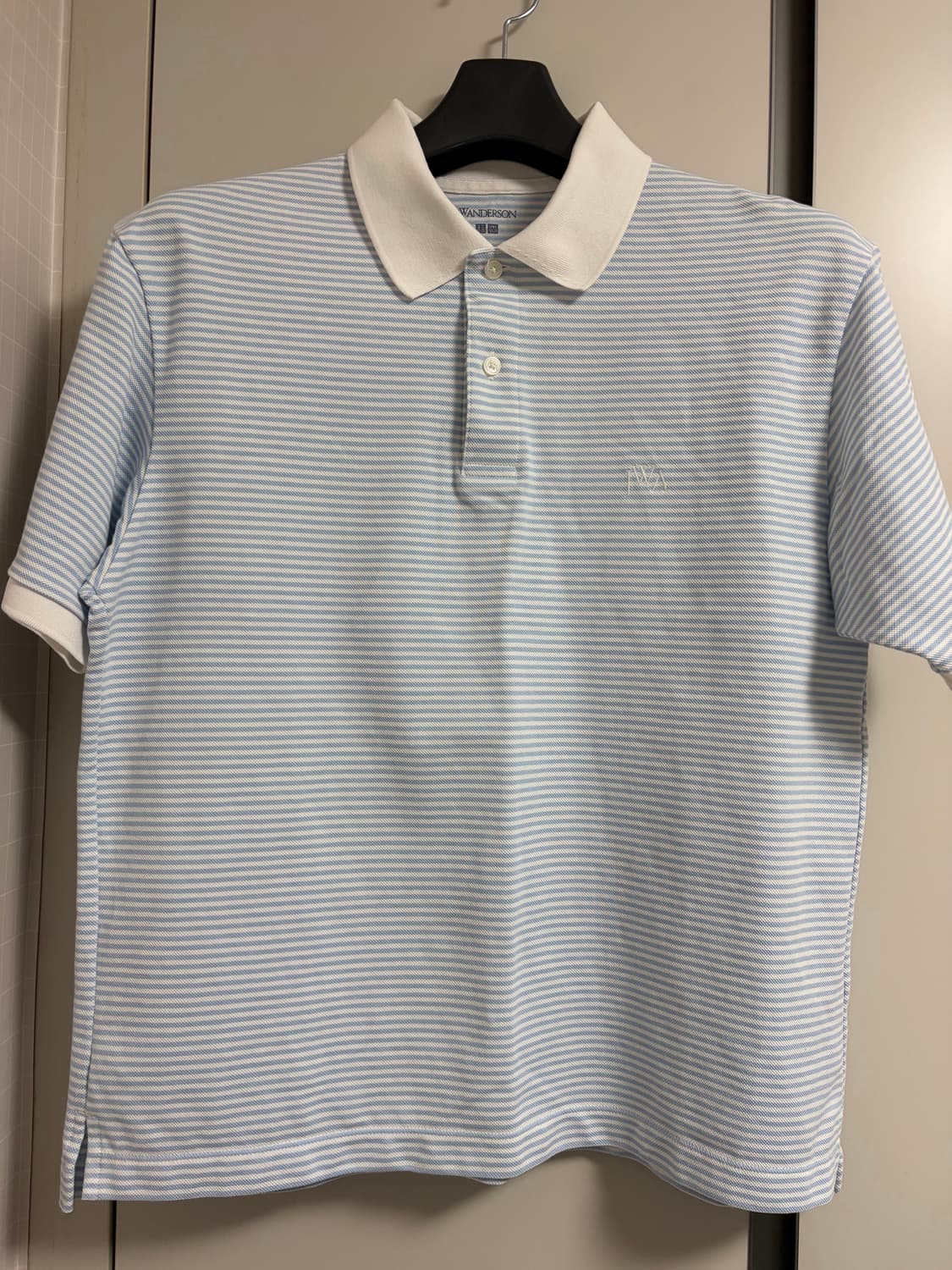 2장 새상품외 유니클로 x JW앤더슨 드라이 피케 폴로 반팔L 블루, 네 상품이미지2
