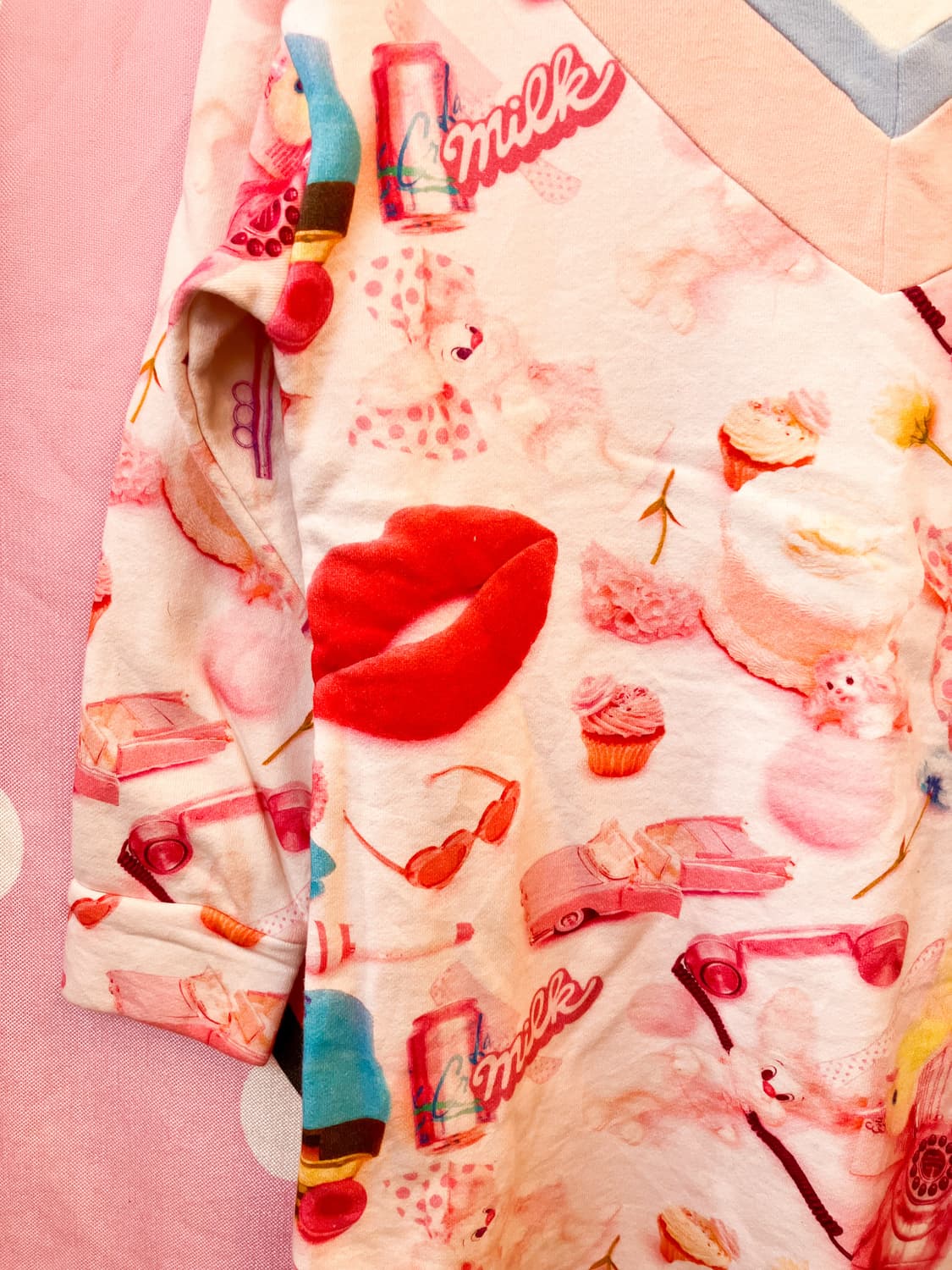 2000‘s milk 맨투맨 원피스 상품이미지2