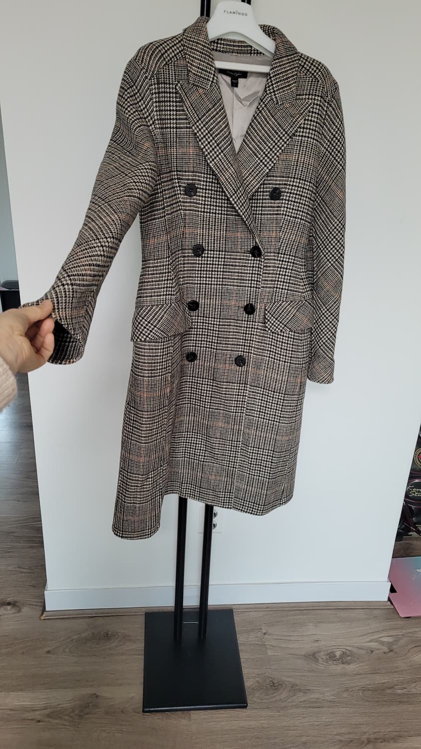 버버리  여성  울 체크 더블코트- 66사이즈 상품이미지5