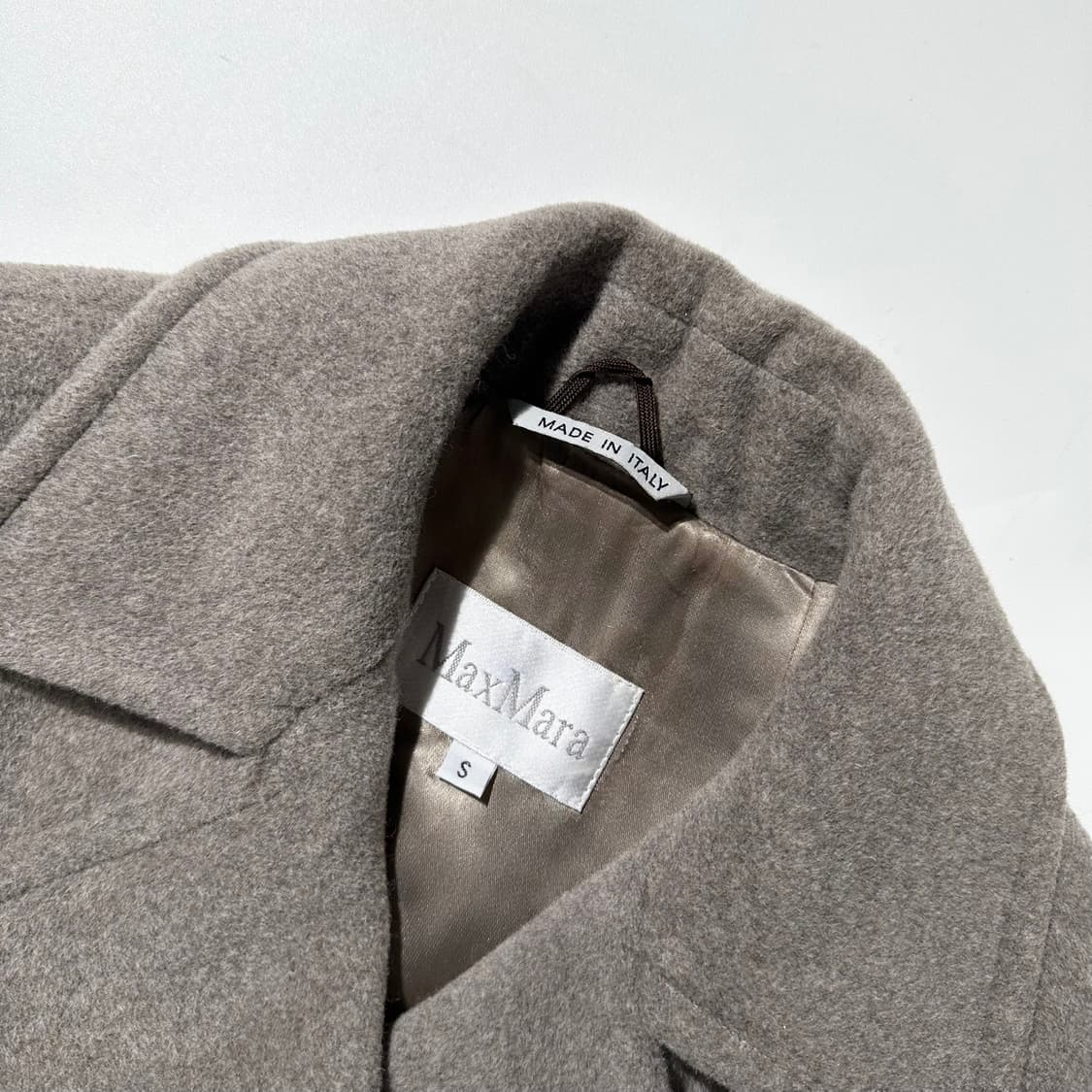 막스마라 울 앙고라 로브 더블 하프코트 상품이미지4