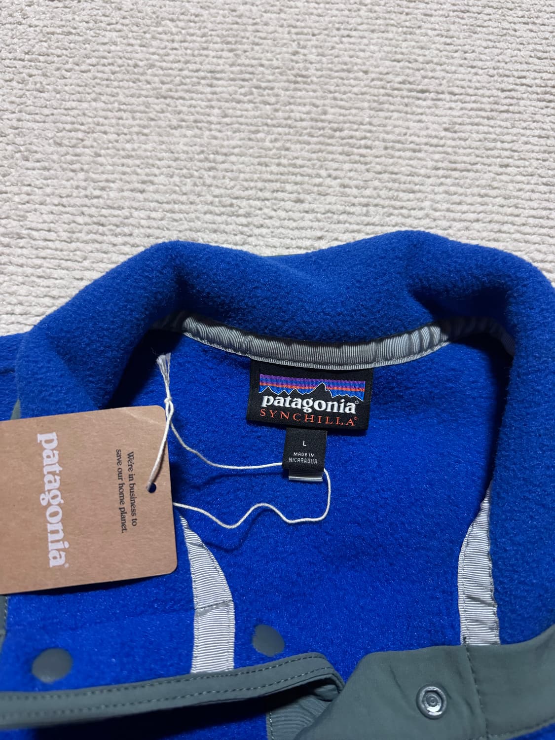 파타고니아 라이트웨이트 신칠라 블루레드 L 상품이미지4