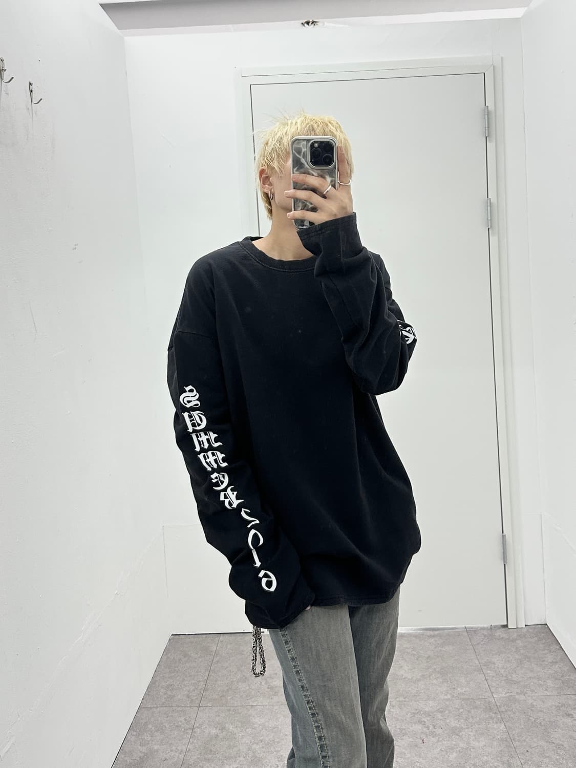 Vintage side lettering sleeve 상품이미지1