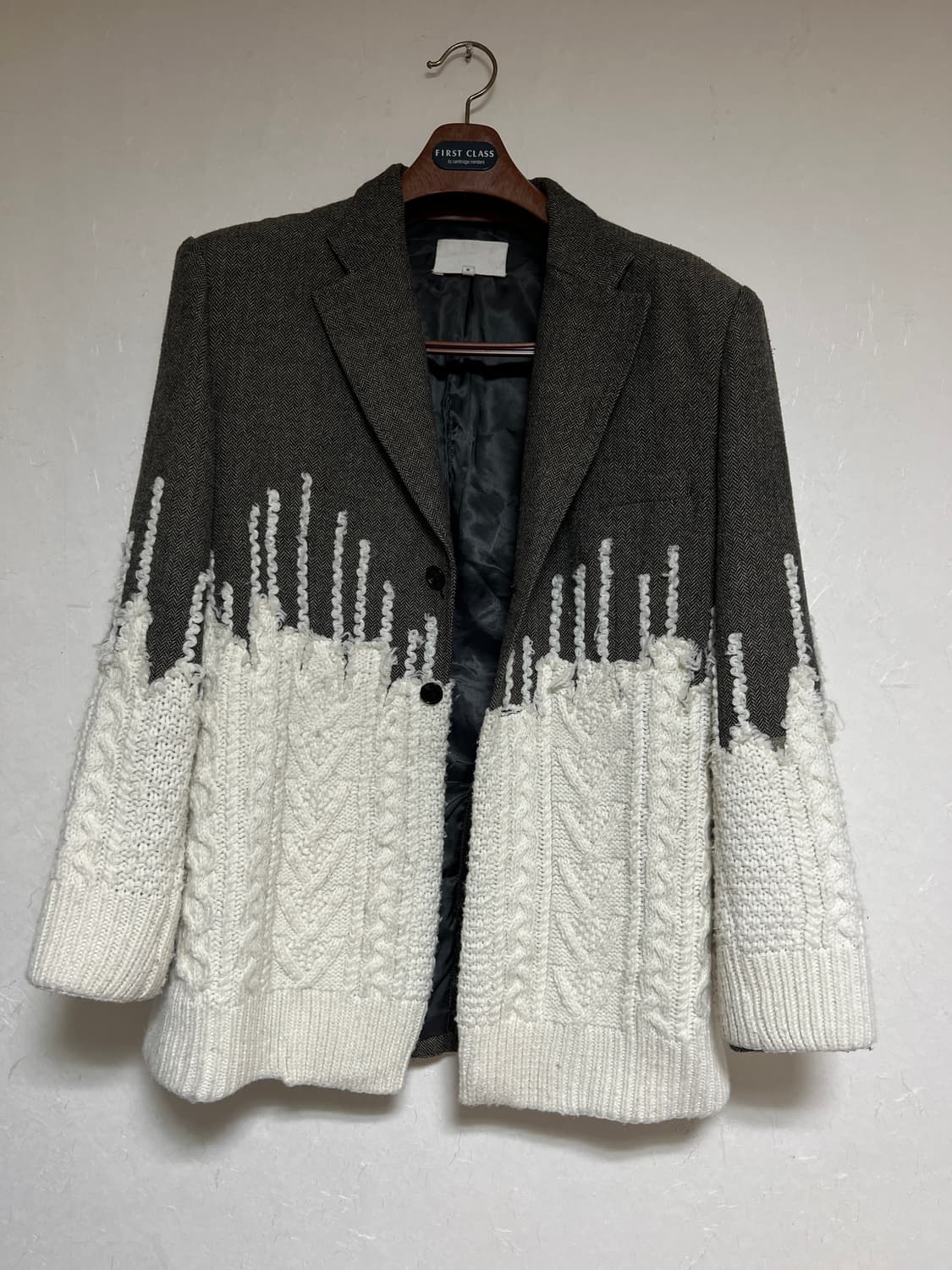 [36] 마르지엘라 투톤 헤링본 블레이저 자켓 상품이미지5