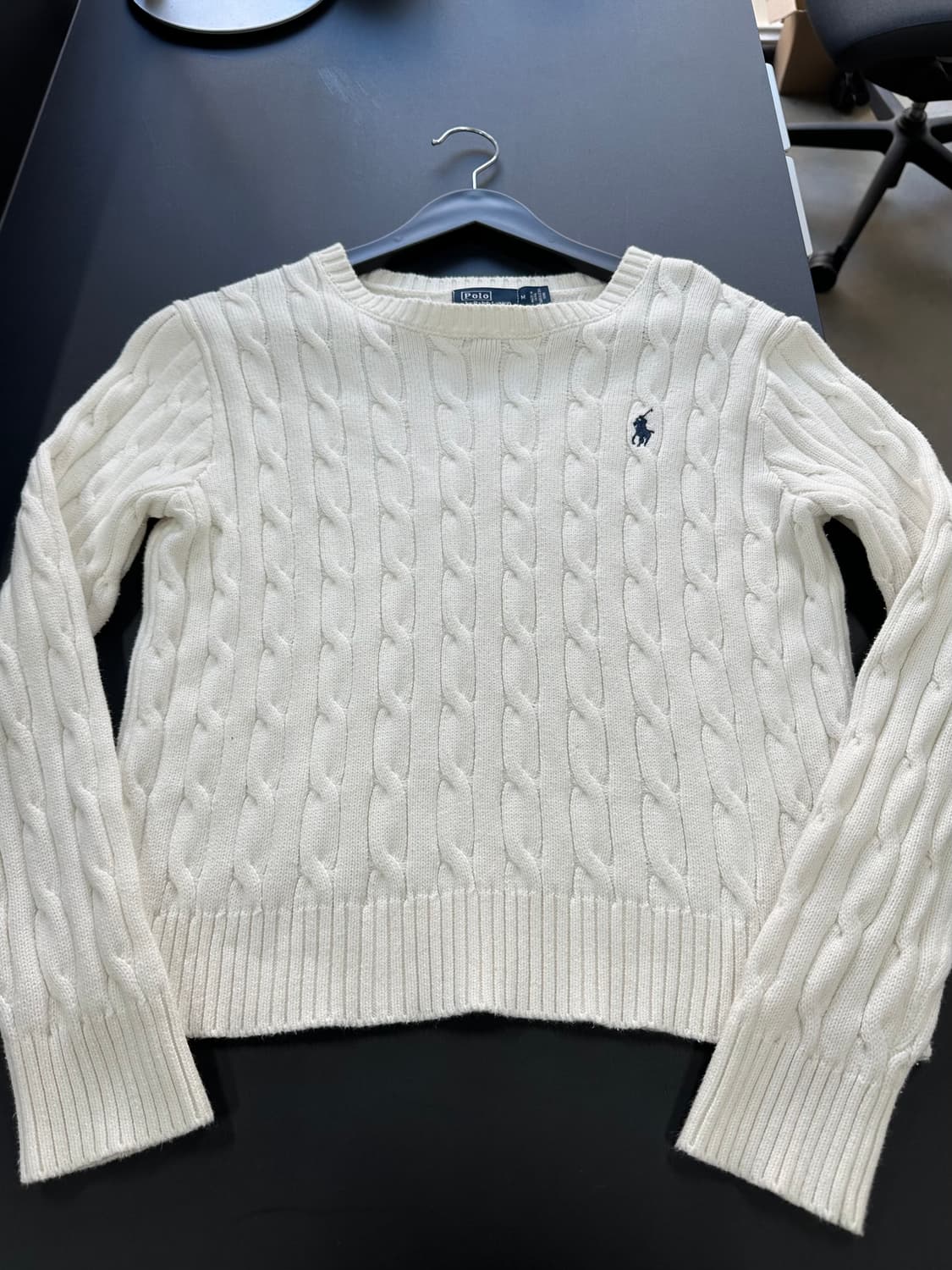 폴로랄프로렌 케이블 니트 화이트 상품이미지4