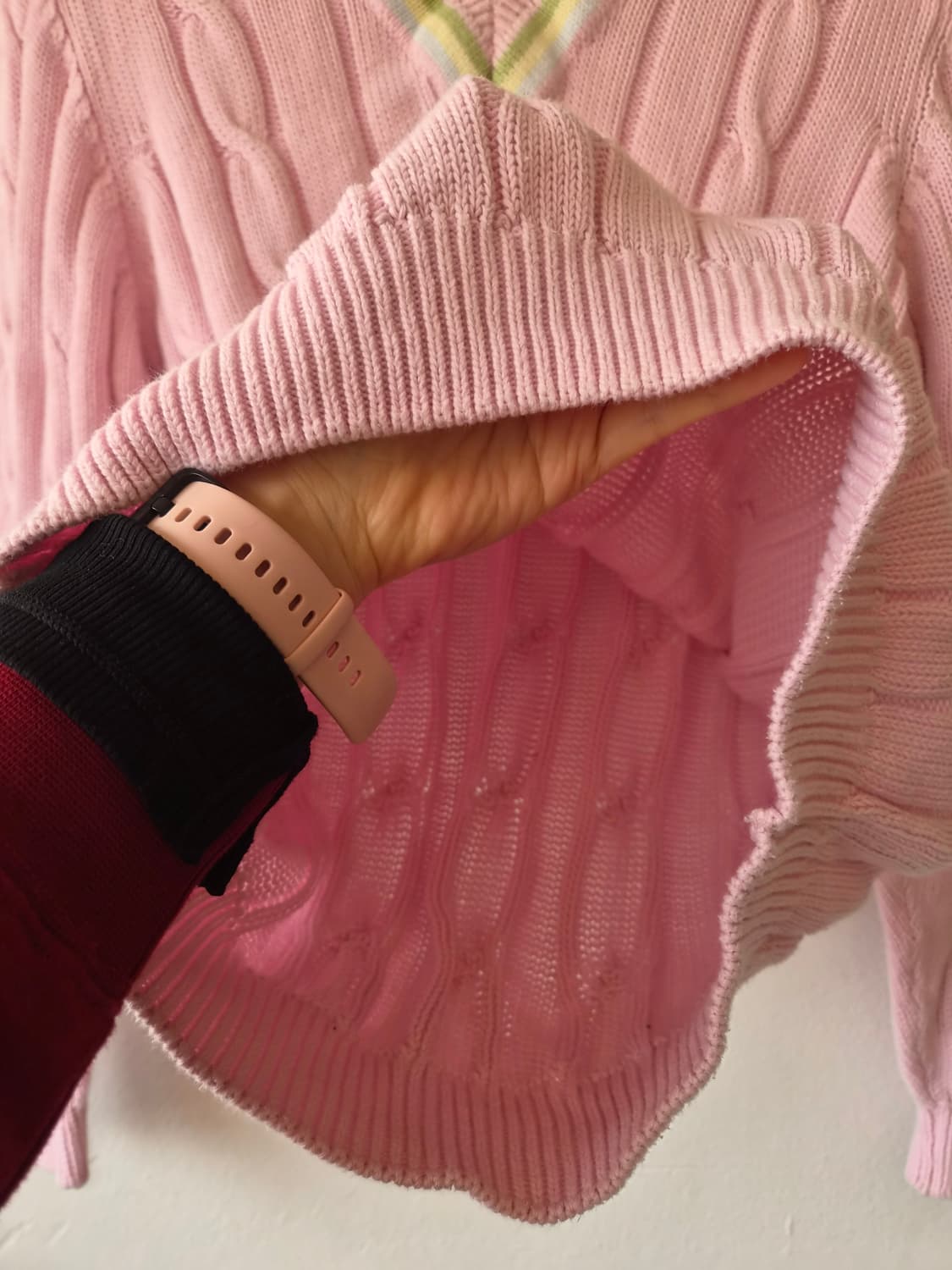 폴스튜어트 Paul stuart 남성 테니스브이넥케이블니트 S사이즈 상품이미지6