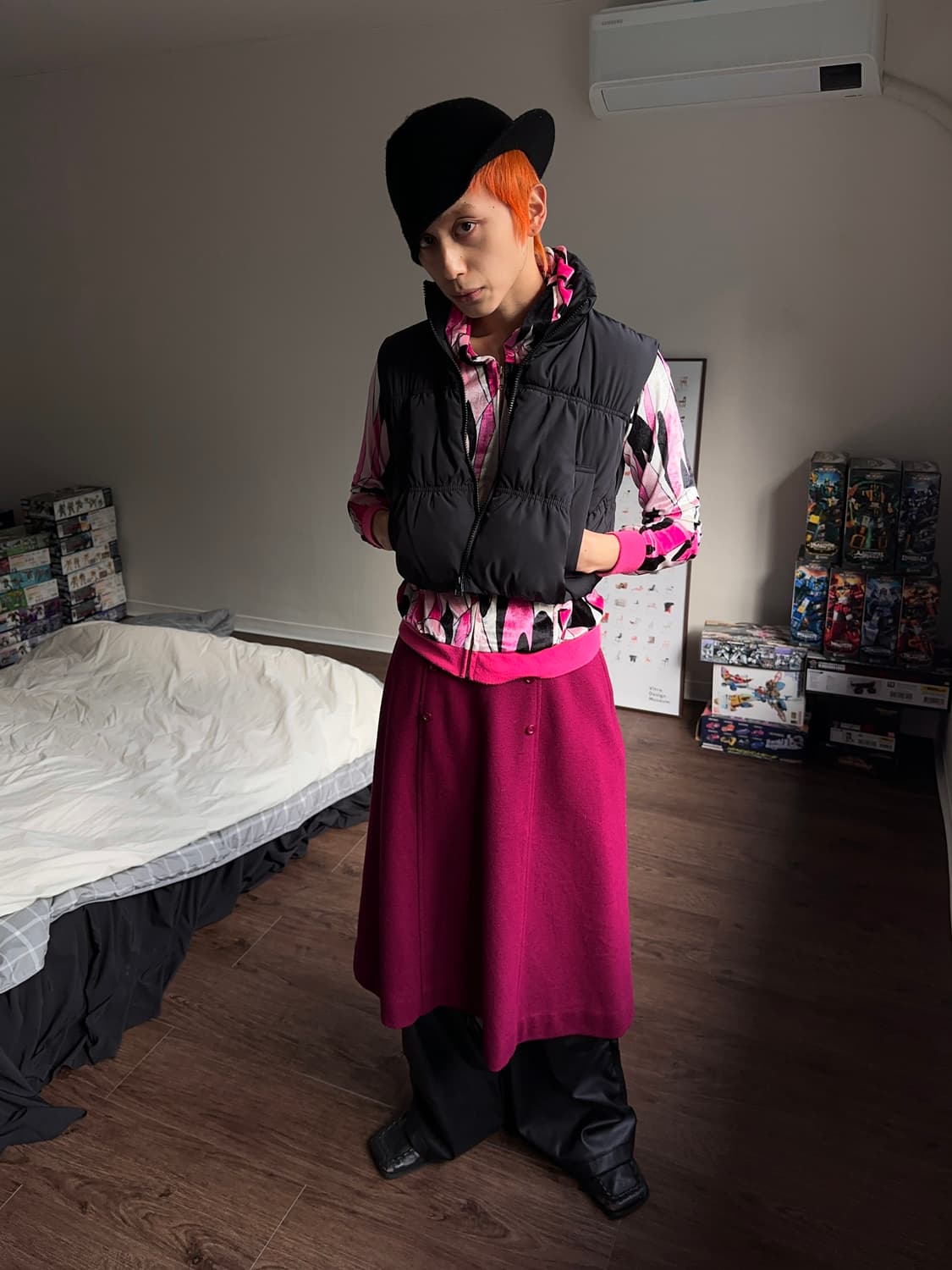 Julia Boutique 지오메트릭 벨루아 후드 집업 상품이미지3