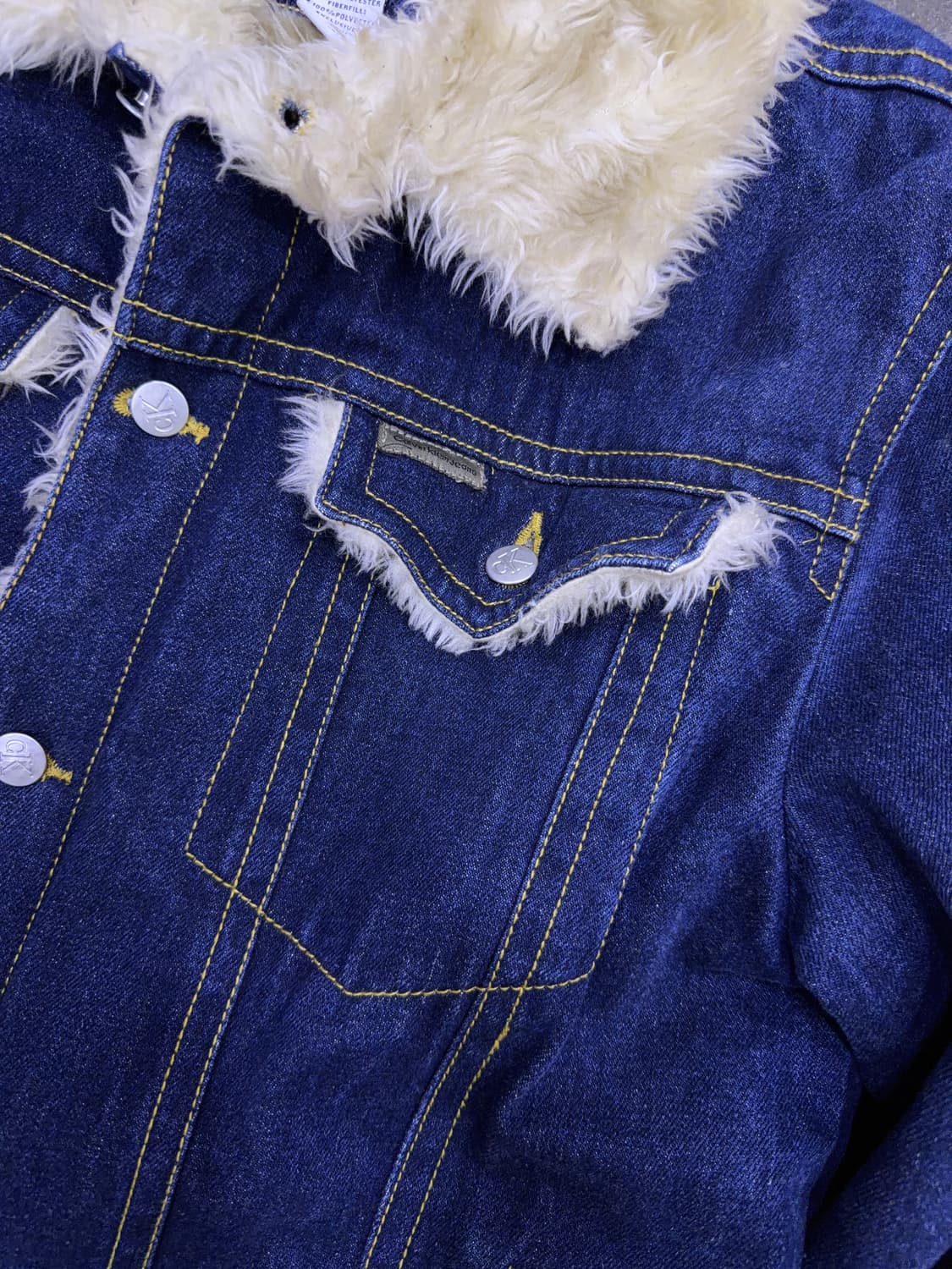 캘빈클라인 진 퍼 쉐르파 데님자켓 청자켓 L 상품이미지4