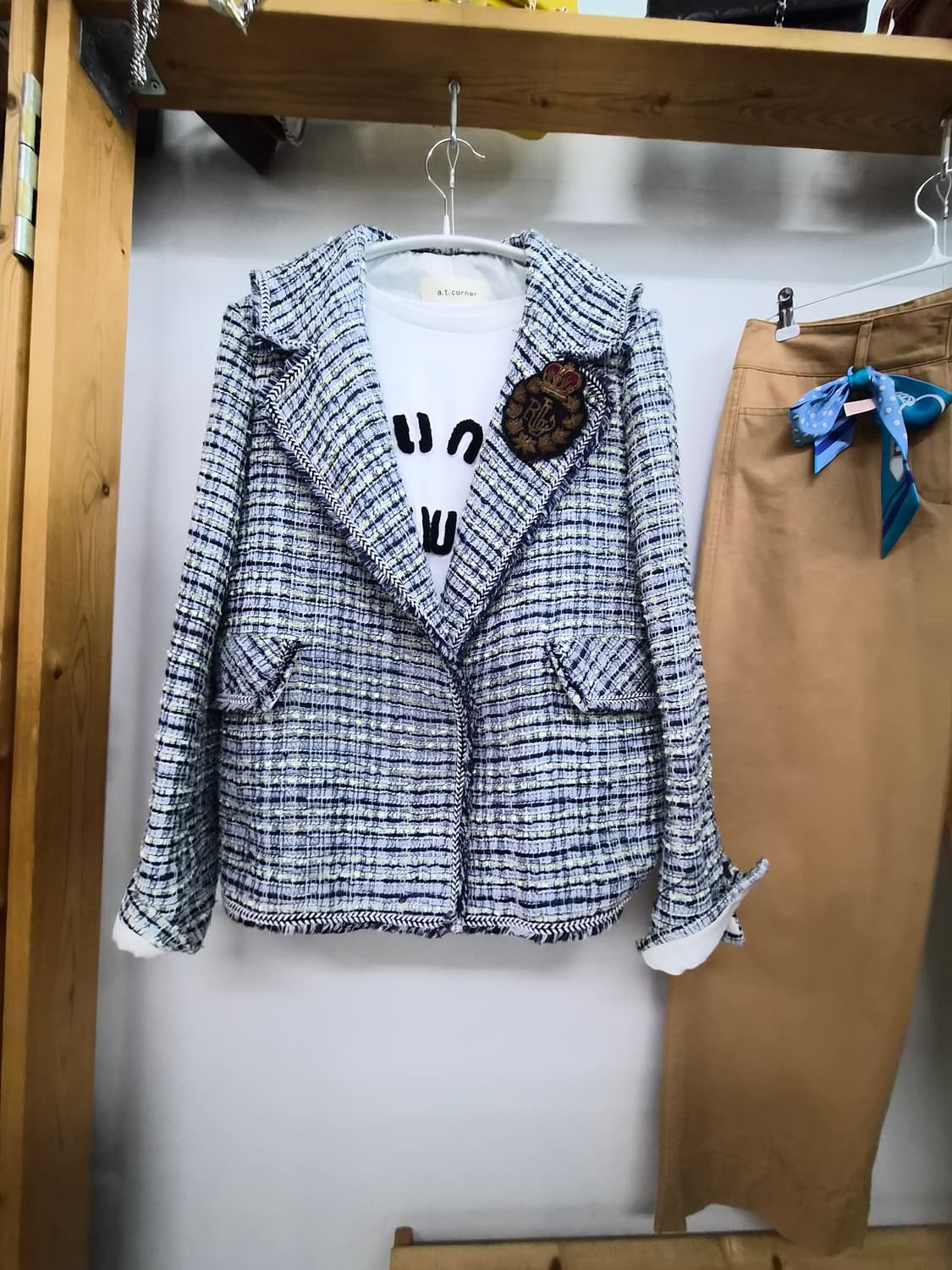 앳코너 쎄일러 트위드자켓 상품이미지1