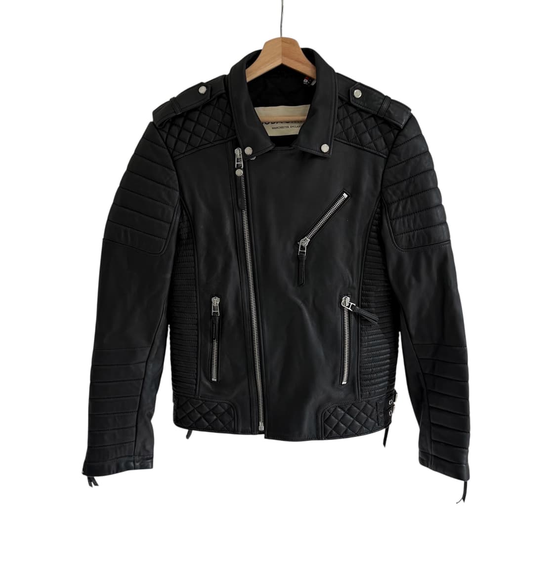 보다스킨 케이마이클 쉽스킨 바이커 레더 자켓 상품이미지2