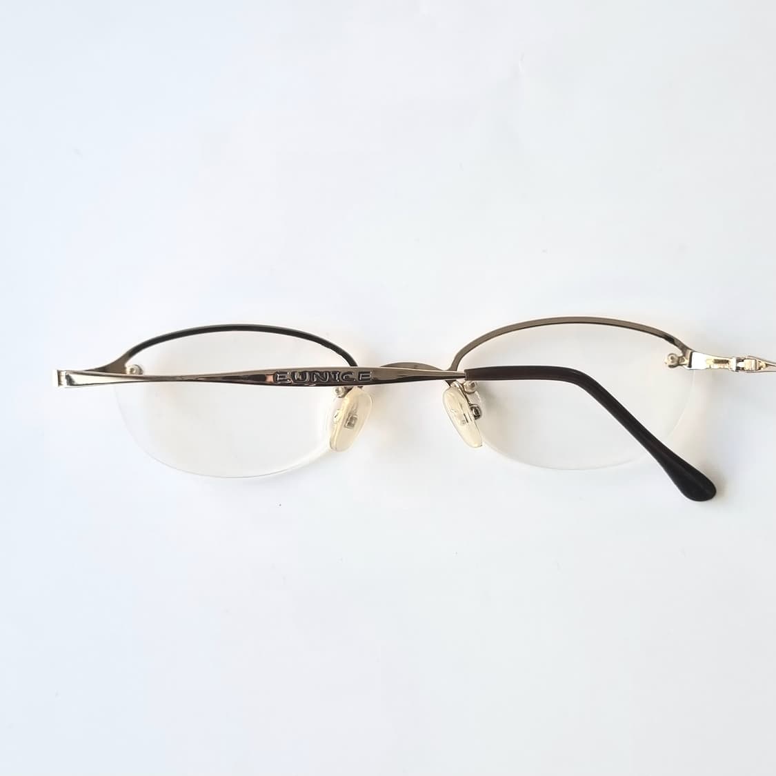 데드스탁 라인 포인트 무테 골드 안경테 466 상품이미지10