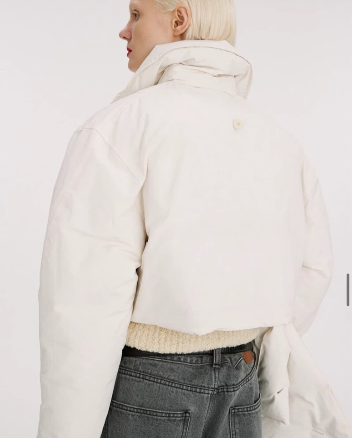 렉토 SHAWL DETAIL CROP DOWN JUMPER / S (1회 상품이미지4