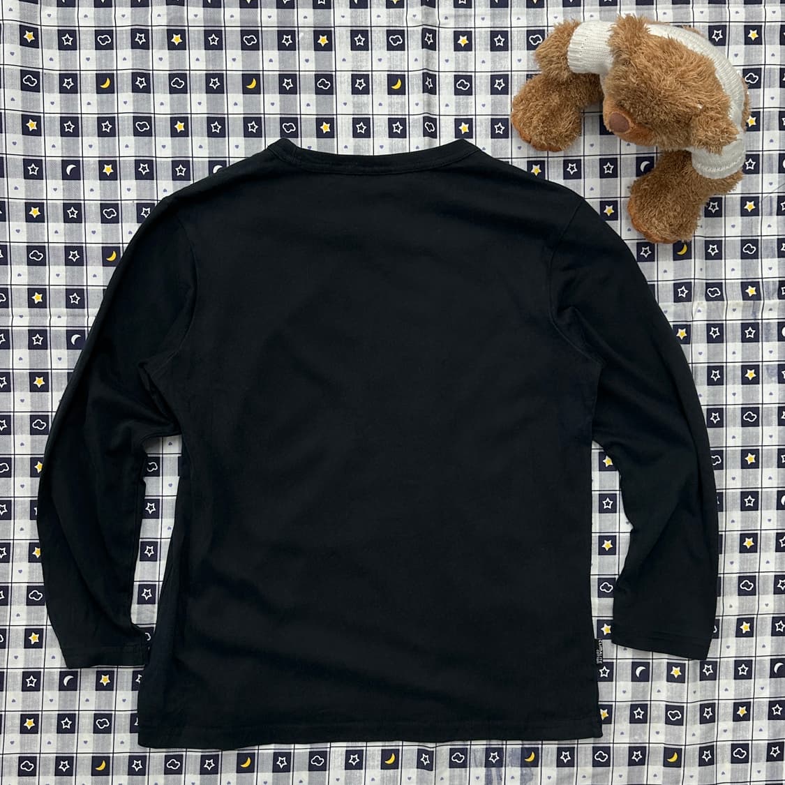 아디다스 Y2K 프린팅 7부 러닝 블랙 베이직 핏 티셔츠 상품이미지2