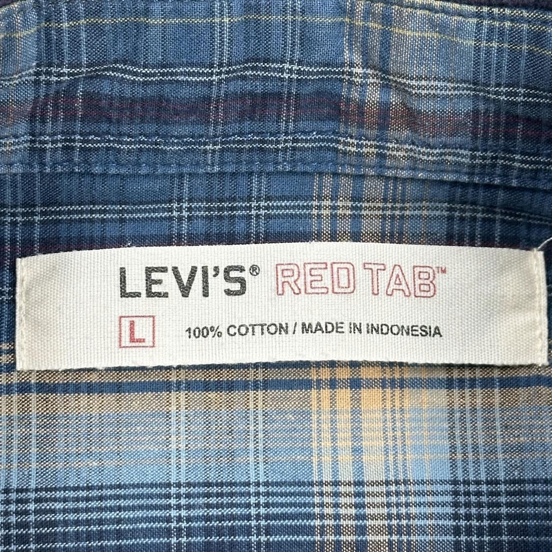 리바이스 오리지널 레드 탭 체크셔츠 (L) 상품이미지5