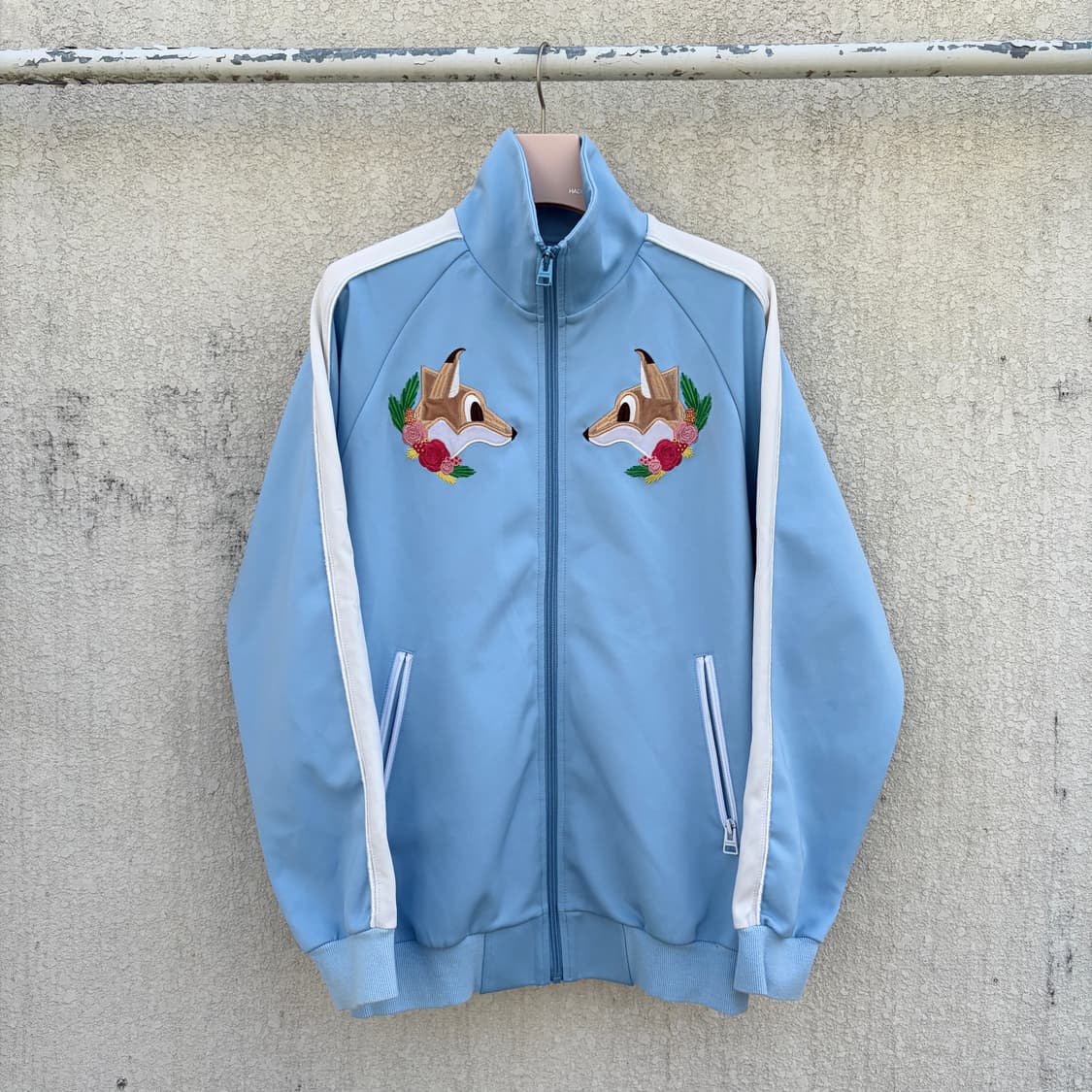 S)Pancoat 스카이블루 너구리 스카잔 트랙탑 져지 상품이미지1