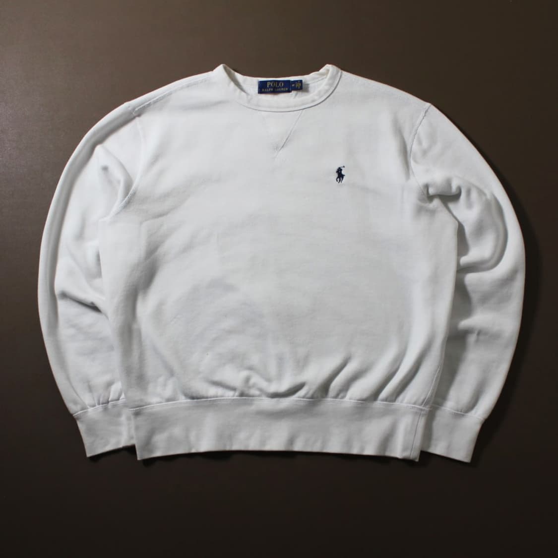 Polo 폴로 랄프로렌 화이트 기모 맨투맨 상품이미지1