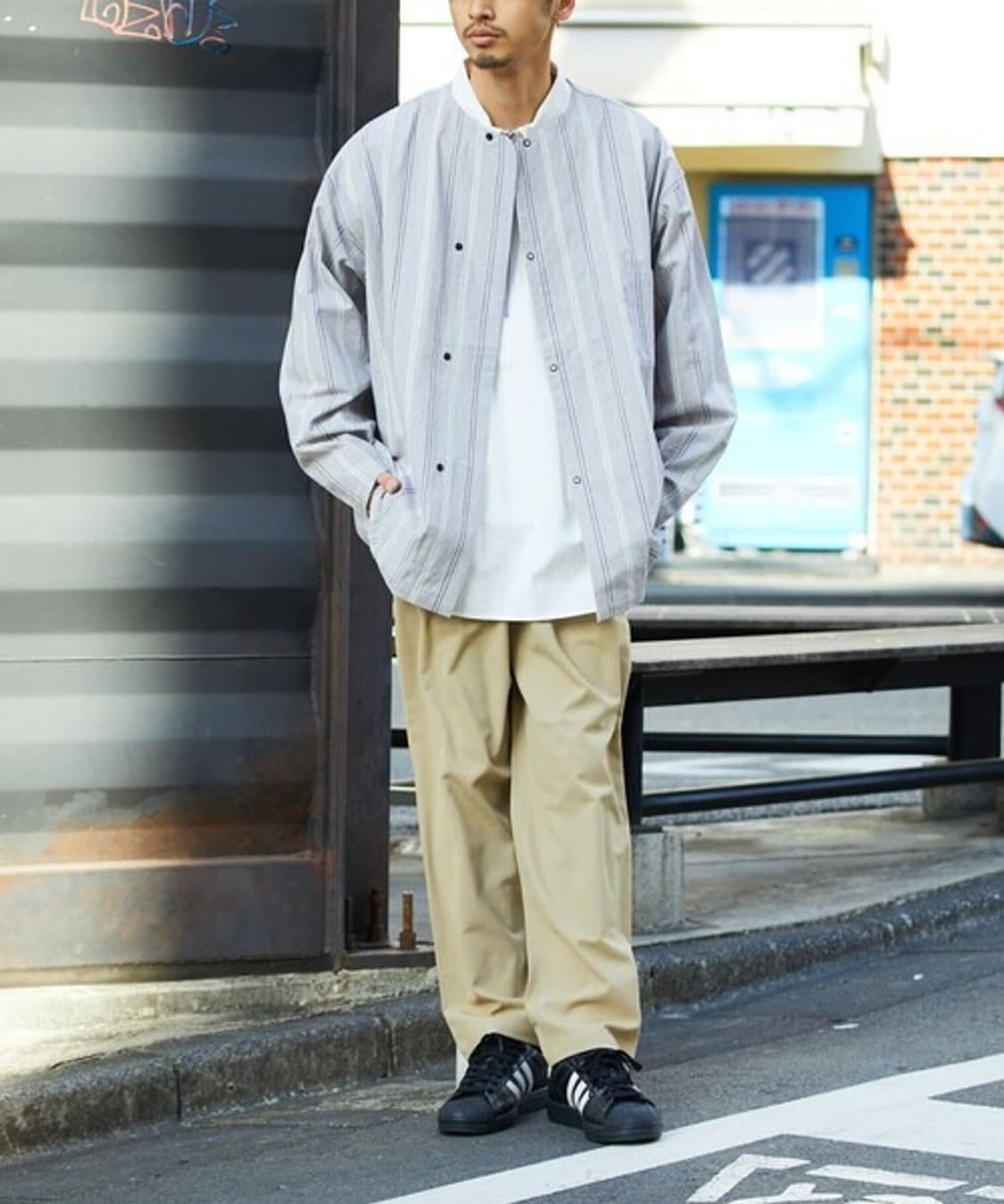힌슨 HINSON Dot Button Shirt 상품이미지3