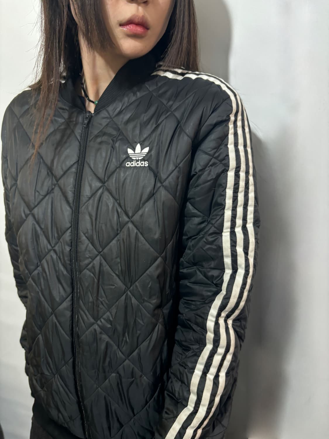 90s ADIDAS 오리지널 퀼팅 패딩 자켓 상품이미지2