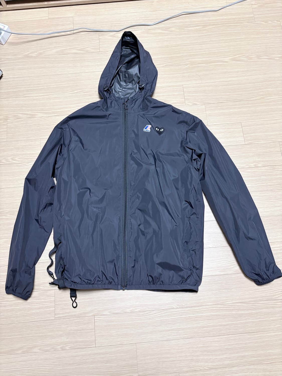 꼼데가르송x kway 바람막이 xl 상품이미지1