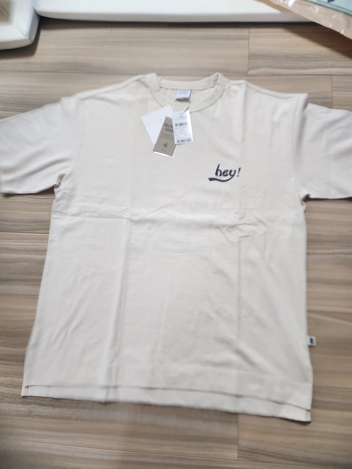 지이크뒷판프린팅반팔티셔츠베이지 상품이미지1