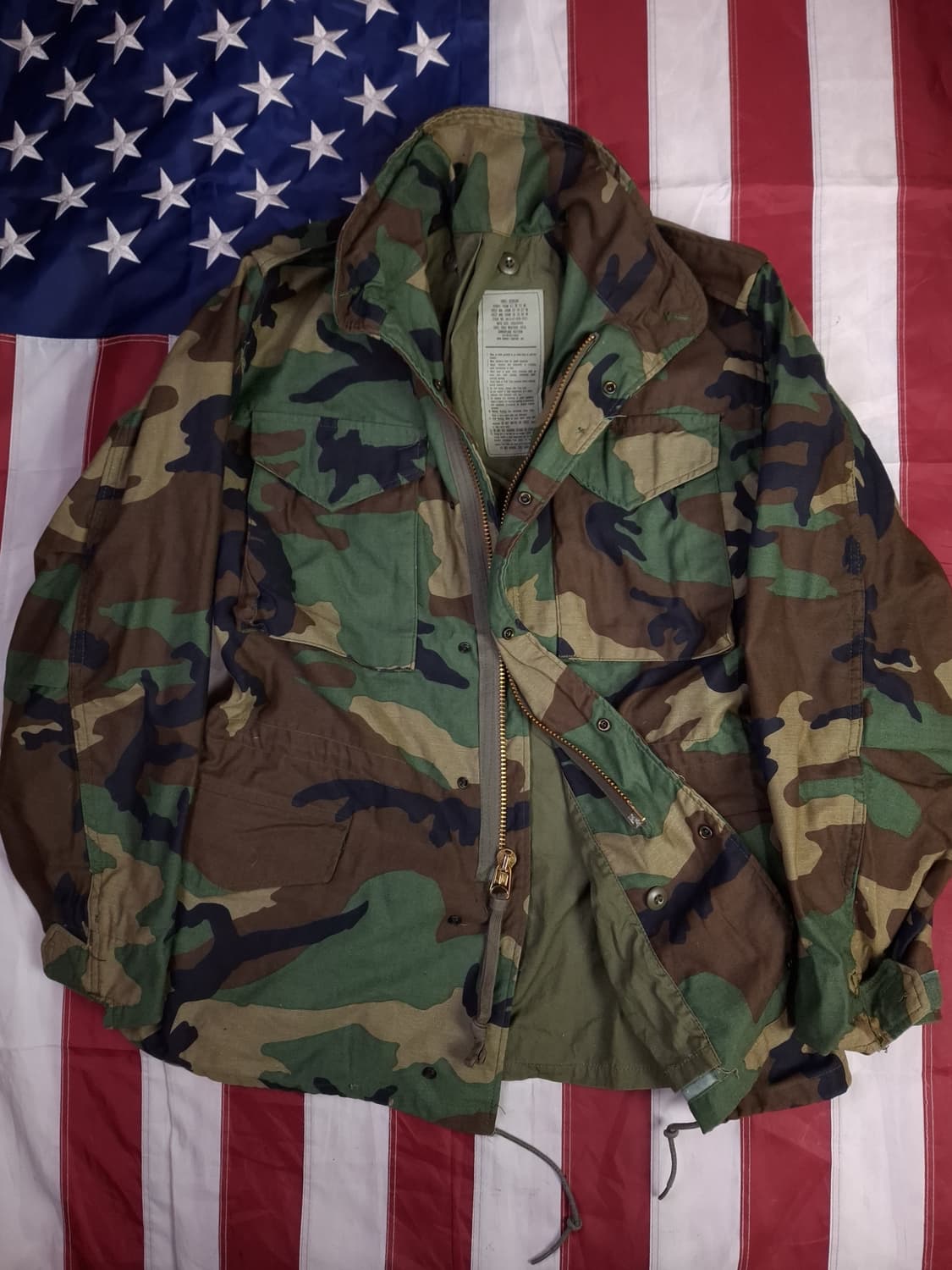 새제품 오리지날 80's 미군 우드랜드 M-65 필드야상 상품이미지1