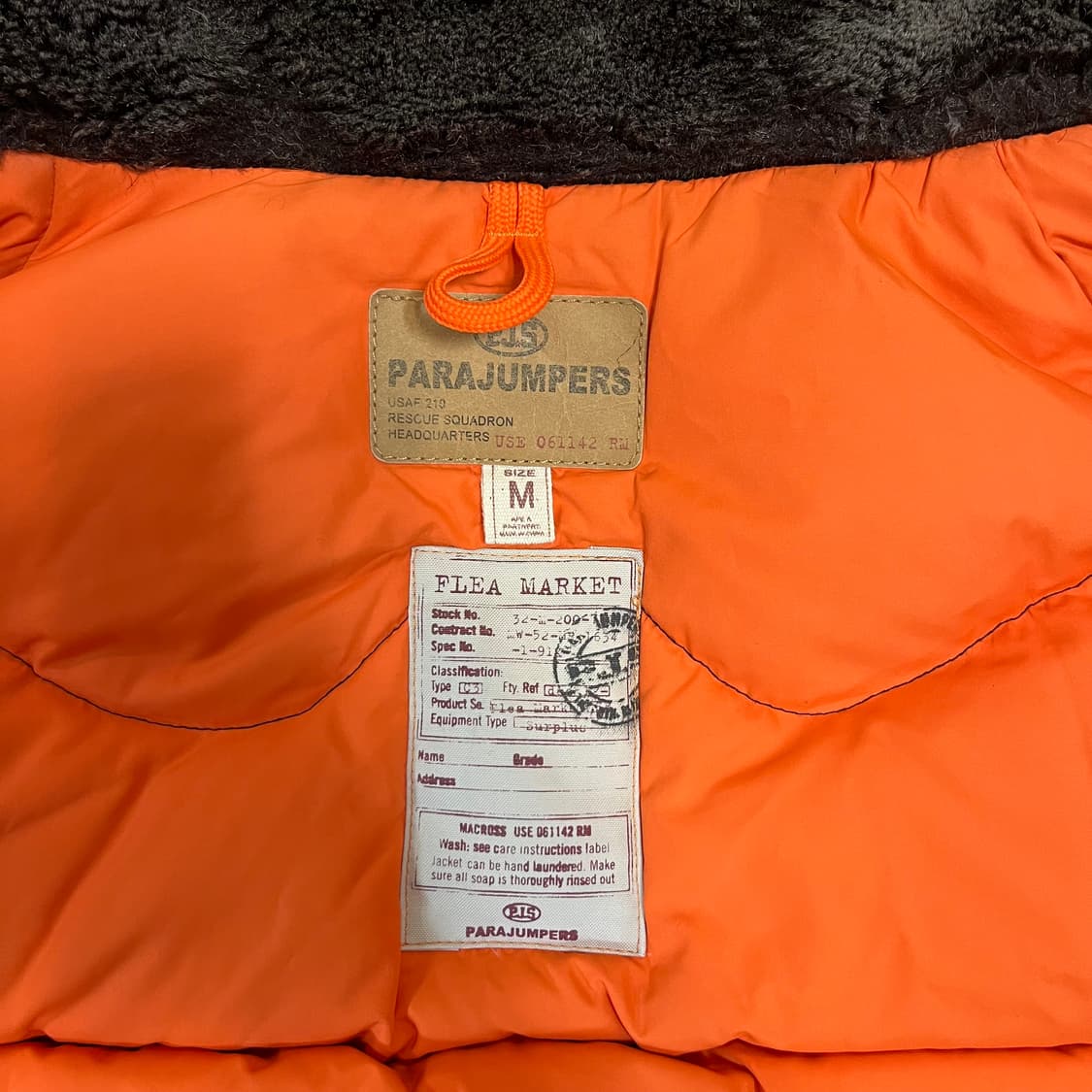 정품/희귀템) 파라점퍼스 N-3B 밀리터리 다운 야상 패딩/ 코디악 초판 상품이미지9