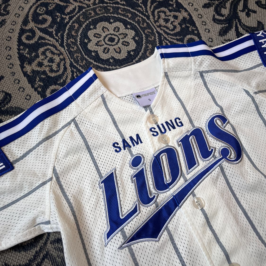 5 네포스 삼성라이온즈 노마킹 유니폼/W2605 상품이미지3