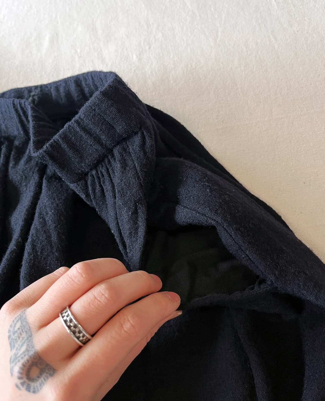 COMME DES GARCONS navy wool skirt 상품이미지9