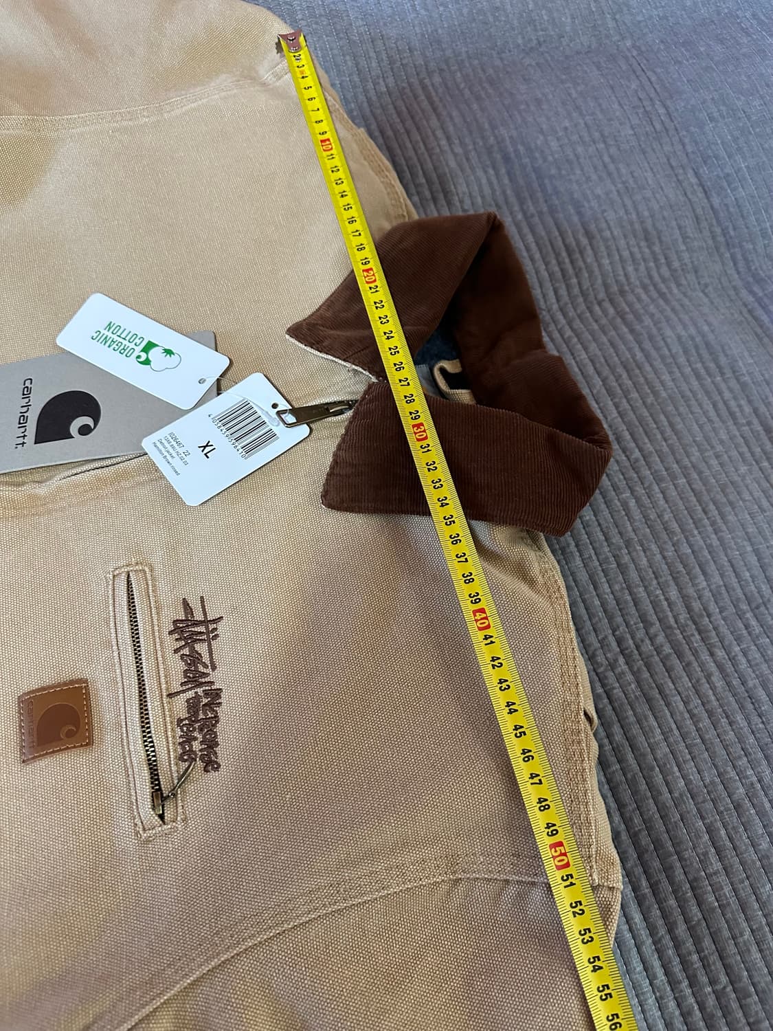 (XL) 칼하트 스투시 워크자켓 베이지 상품이미지5