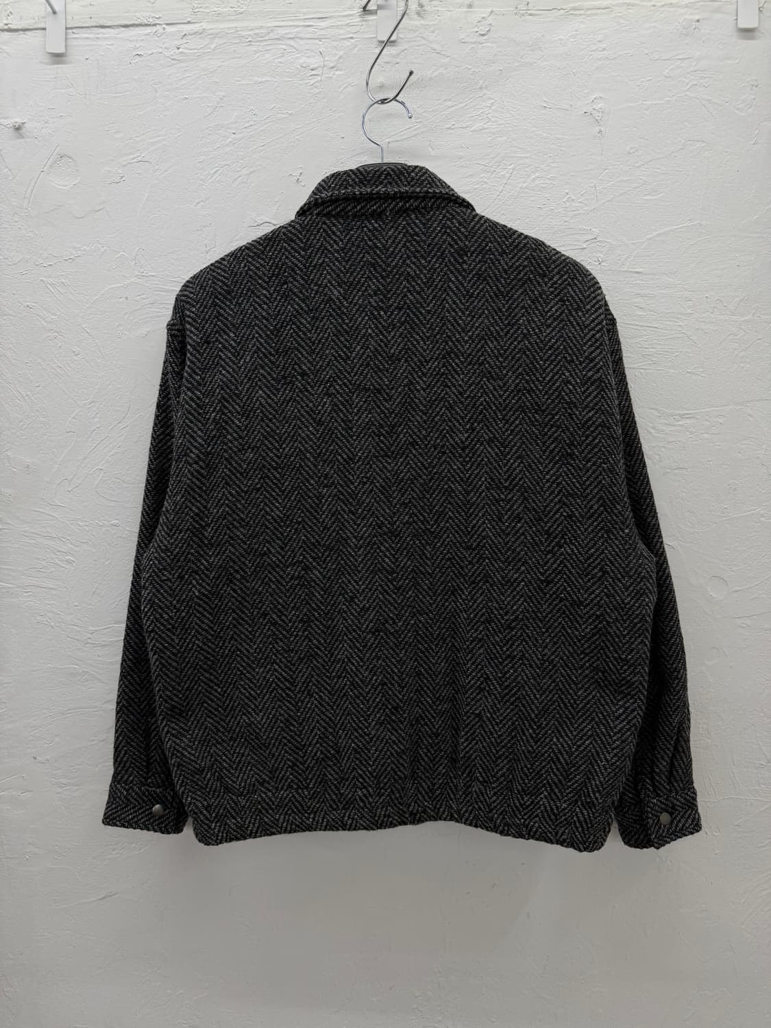 JPN 해링본 패널 울 자켓 상품이미지4