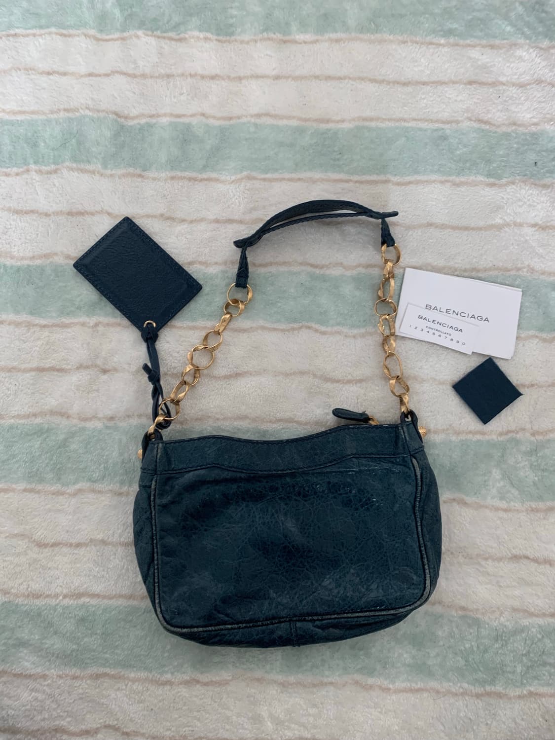 발렌시아가 체인 숄더백 모터백 상품이미지3