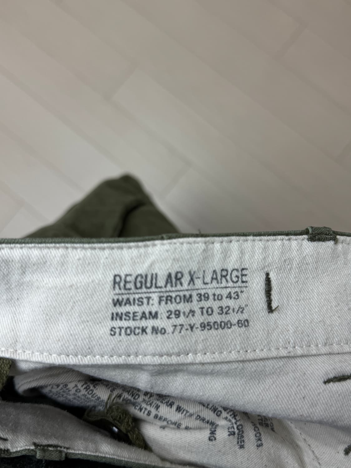 미군 바지 MFG M-1951 TROUSERS SHELL 42사이즈 상품이미지4