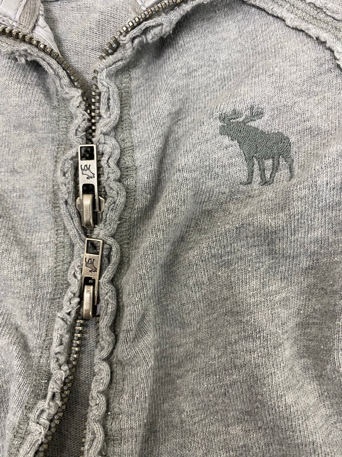 [ABERCROMBIE&FITCH]00’s Crop 2-way Zip U 상품이미지2